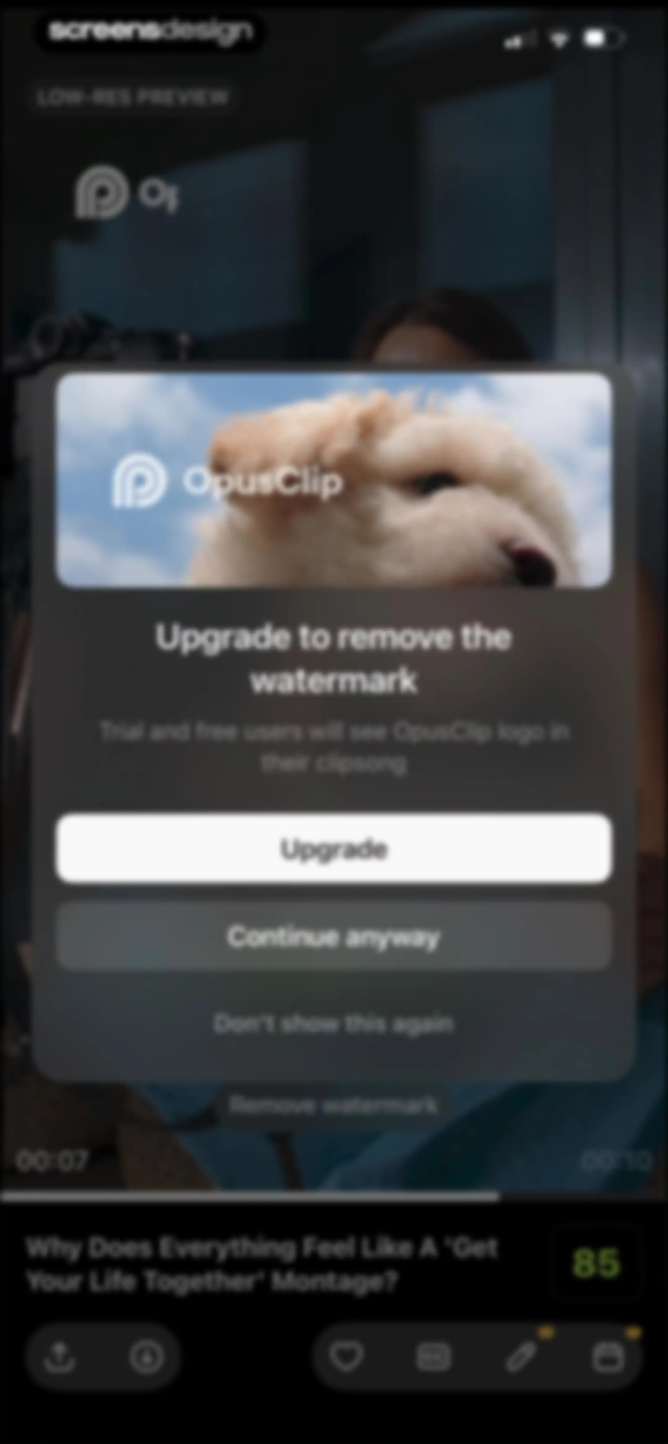 OpusClip - AI video clipping screen 31