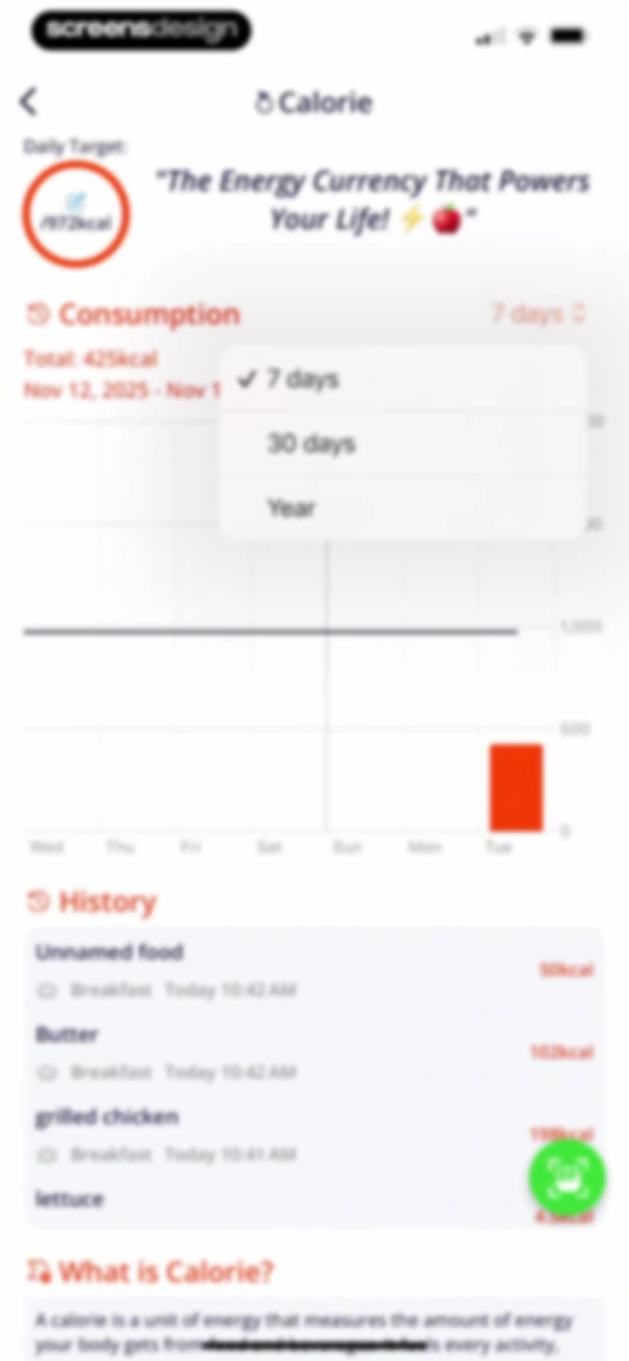 Calorie Tracker・Diet: Food AI screen 73