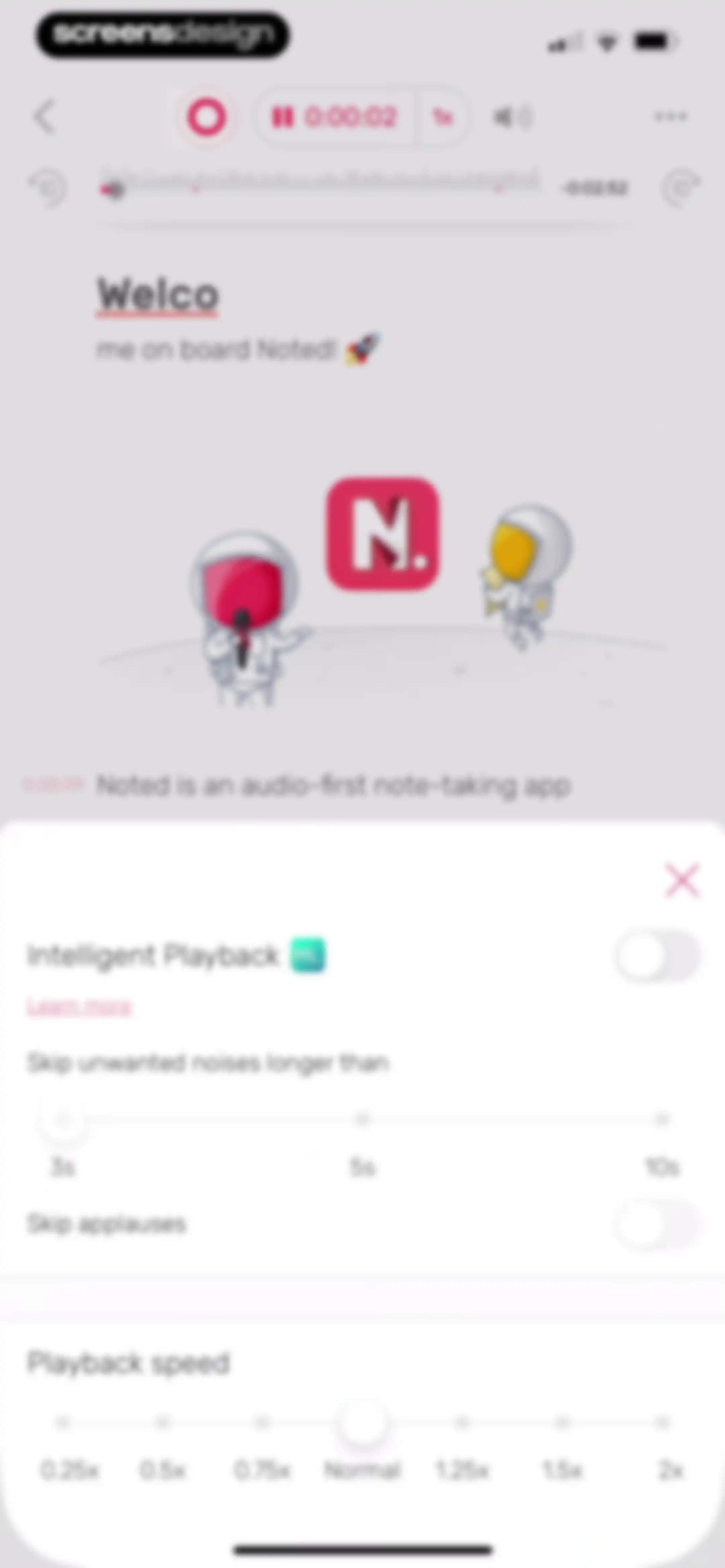 Noted: Record & AI Transcribe screen 28