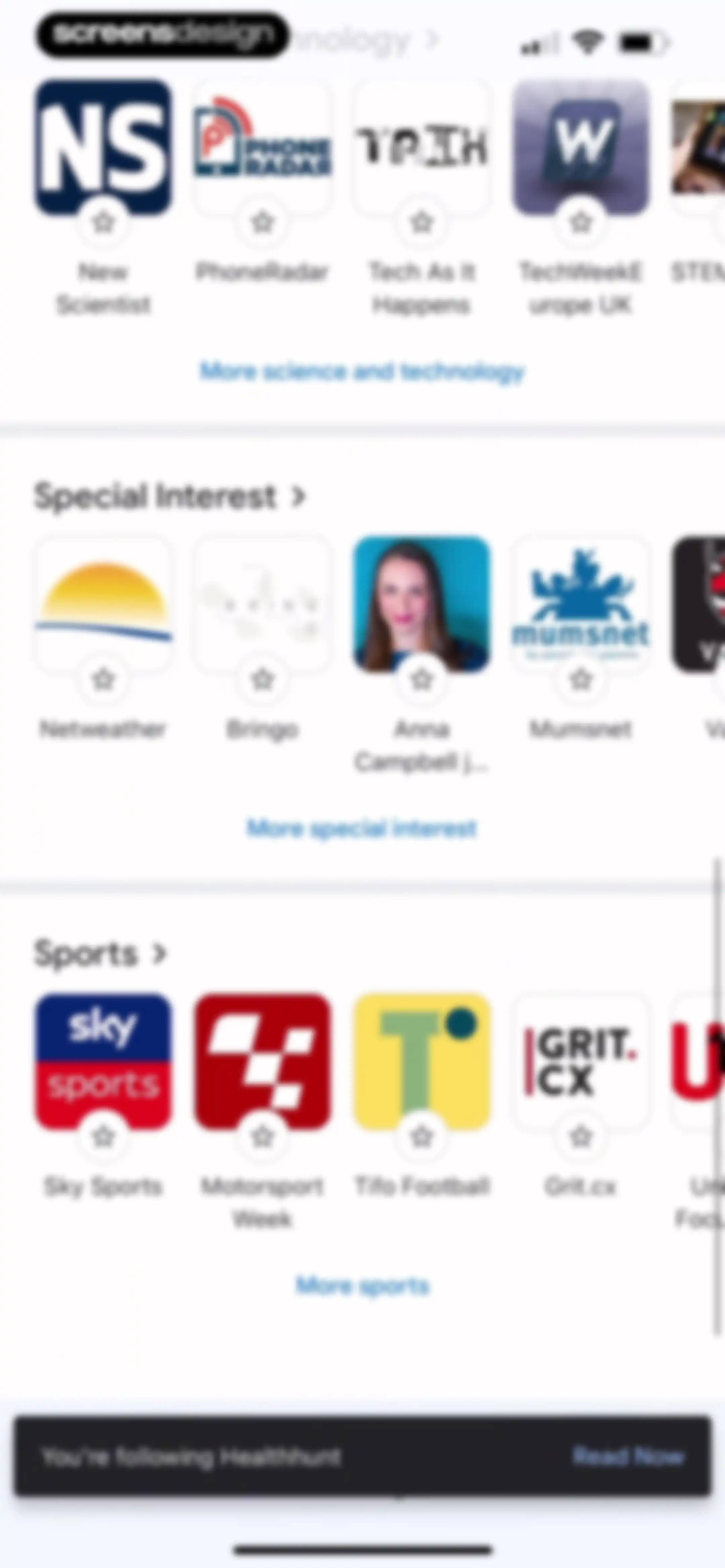 Google News screen 73