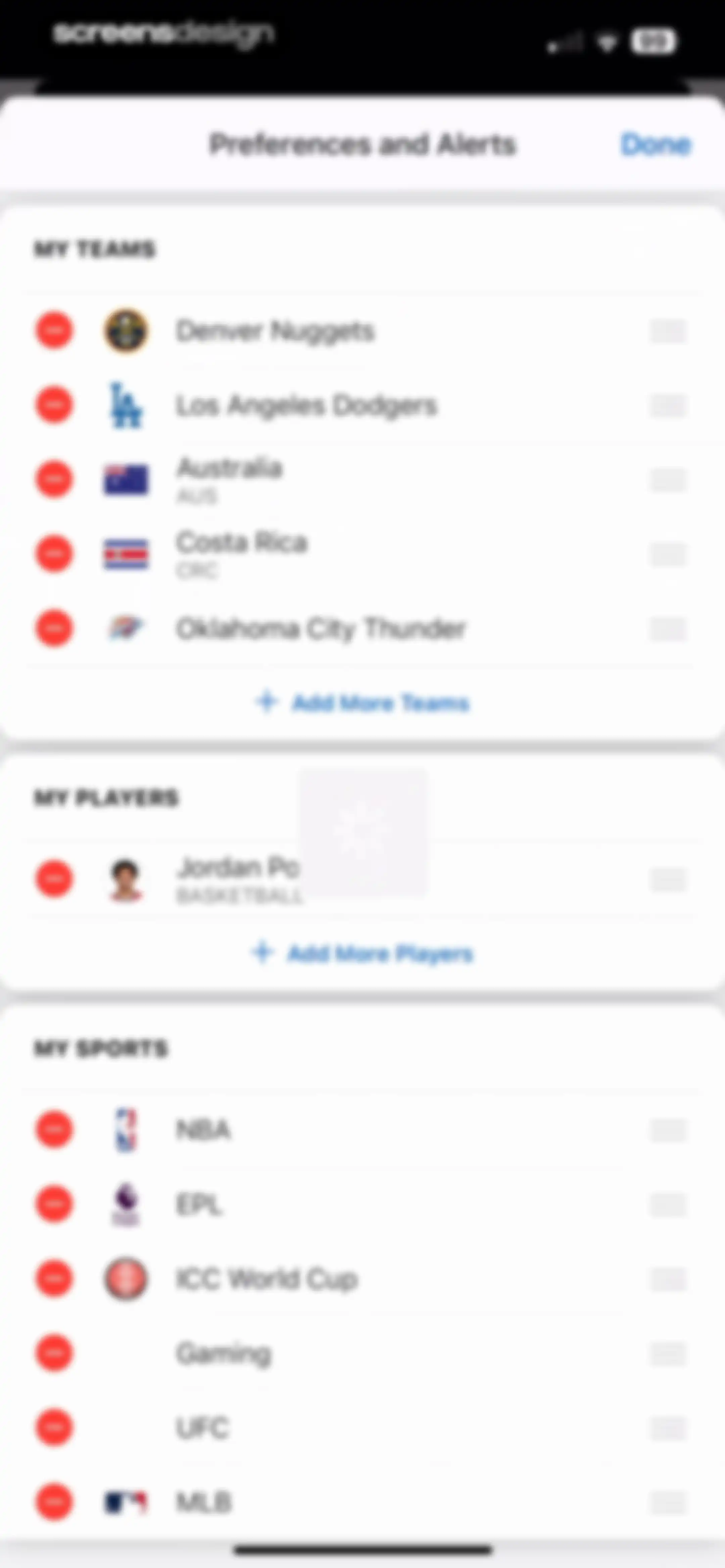 ESPN: Live Sports & Scores screen 90