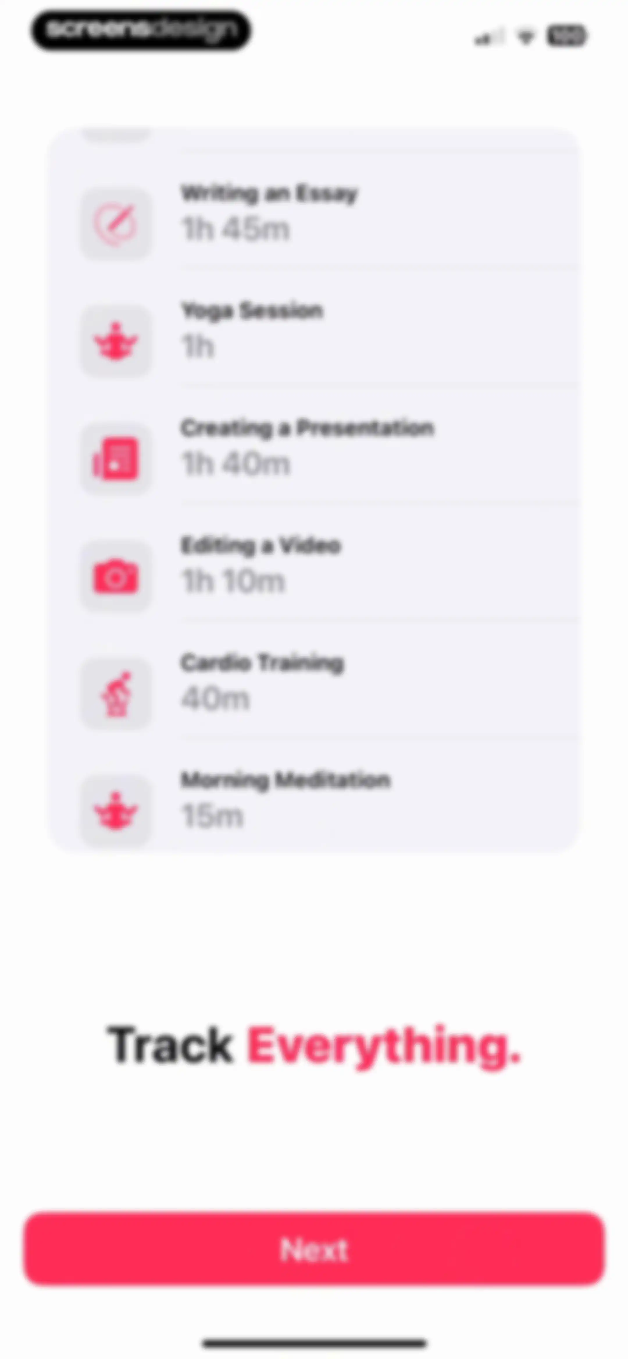 Timella: Study & Work Timer screen 2