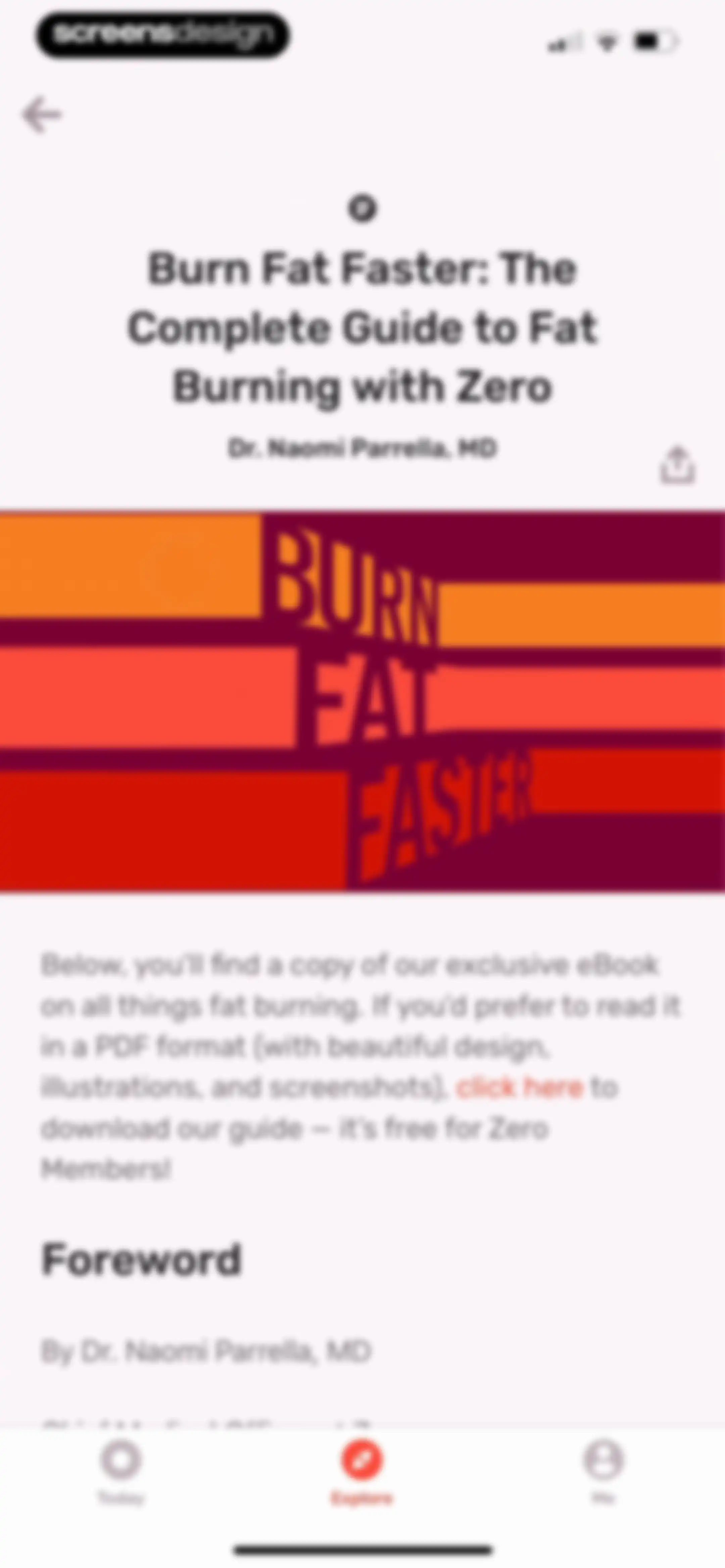 Zero: Fasting & Food Tracker screen 97