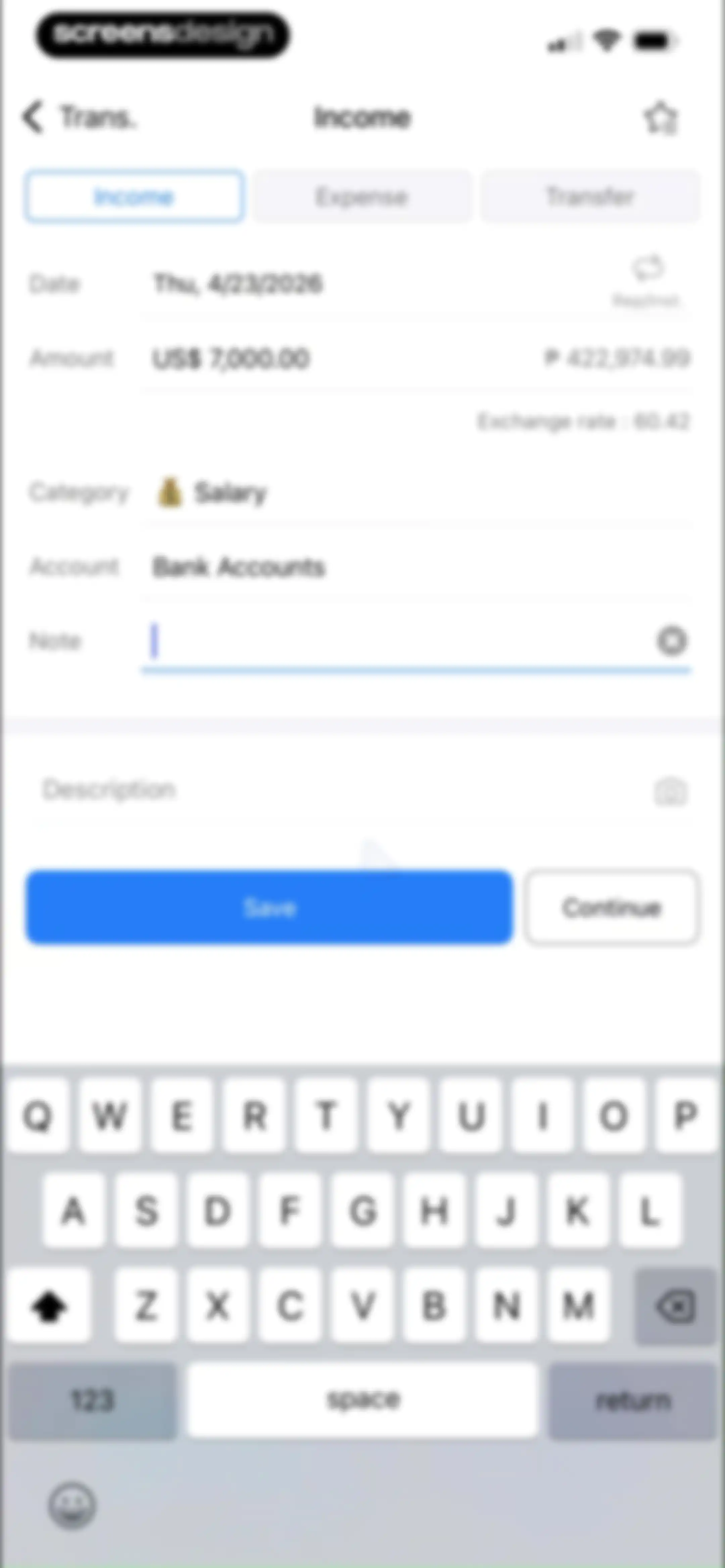 Money Manager Expense & Budget screen 18
