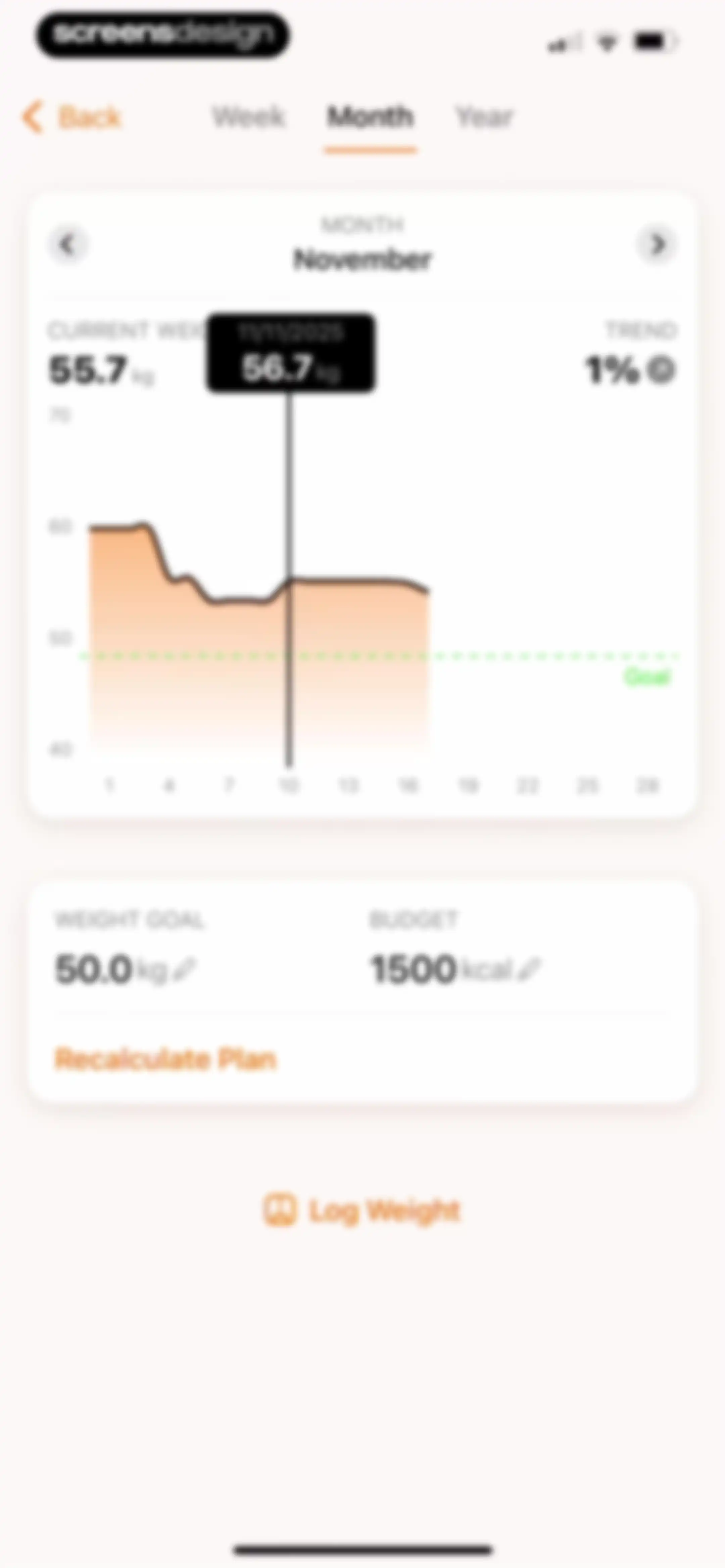 CalBot: AI Calorie Tracker screen 65