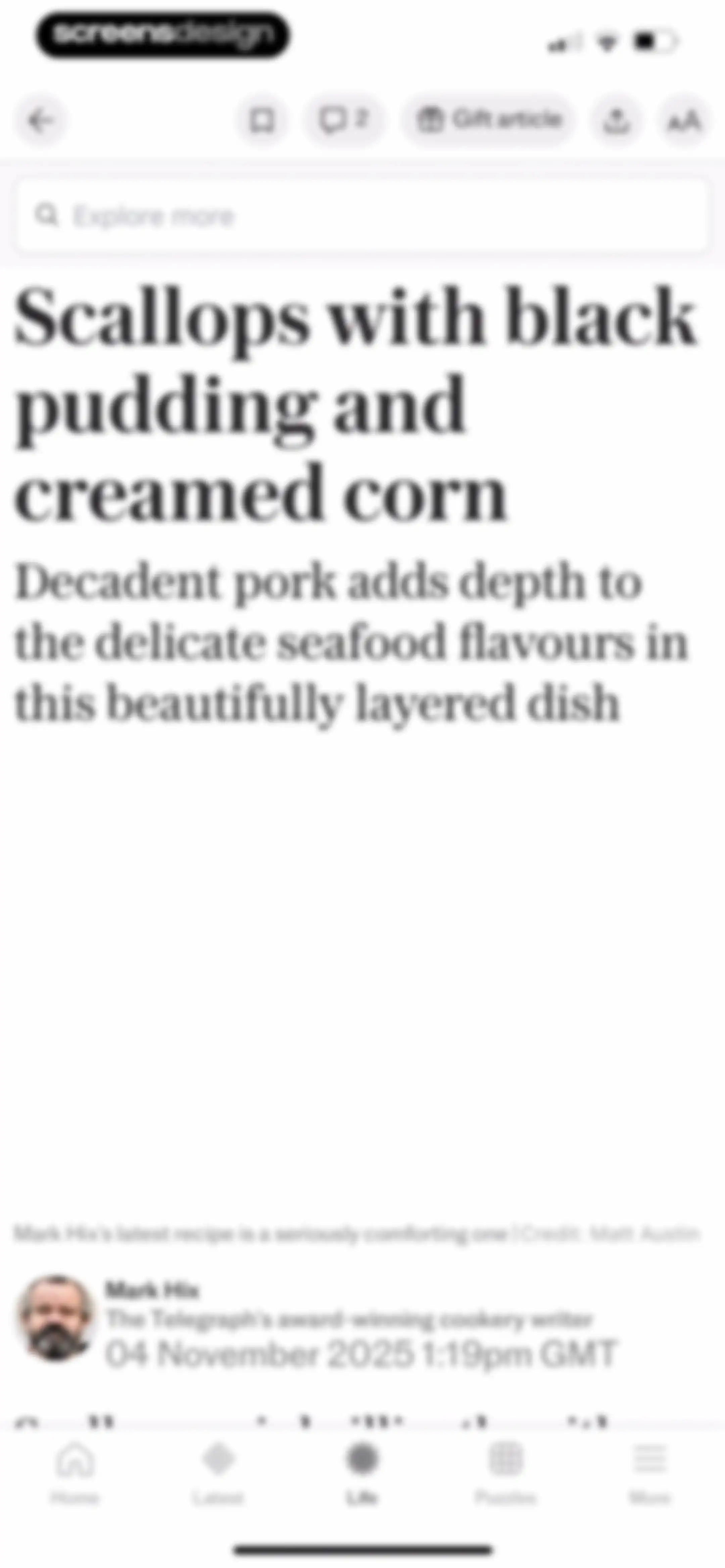 The Telegraph: UK & World News screen 54