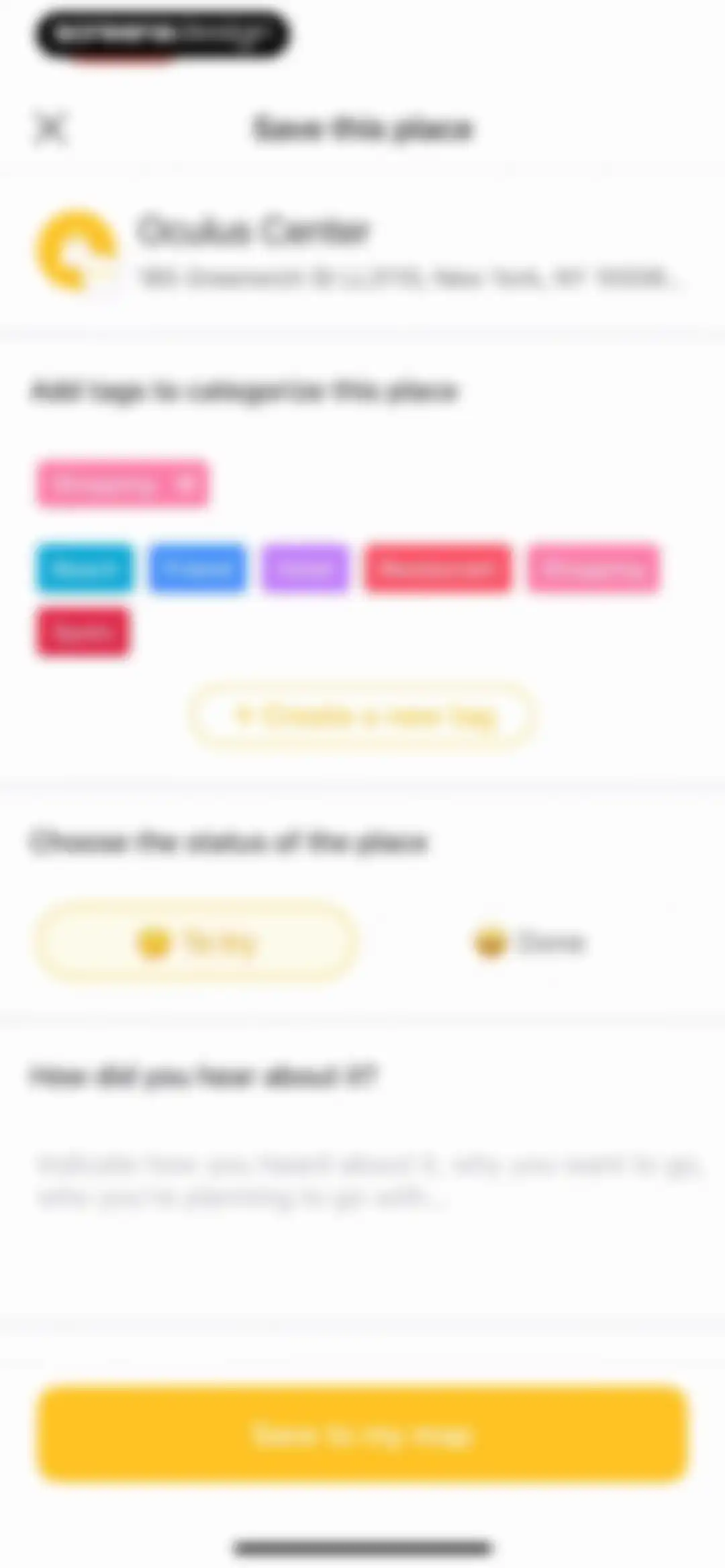 Mapstr – Save & Follow Places screen 101