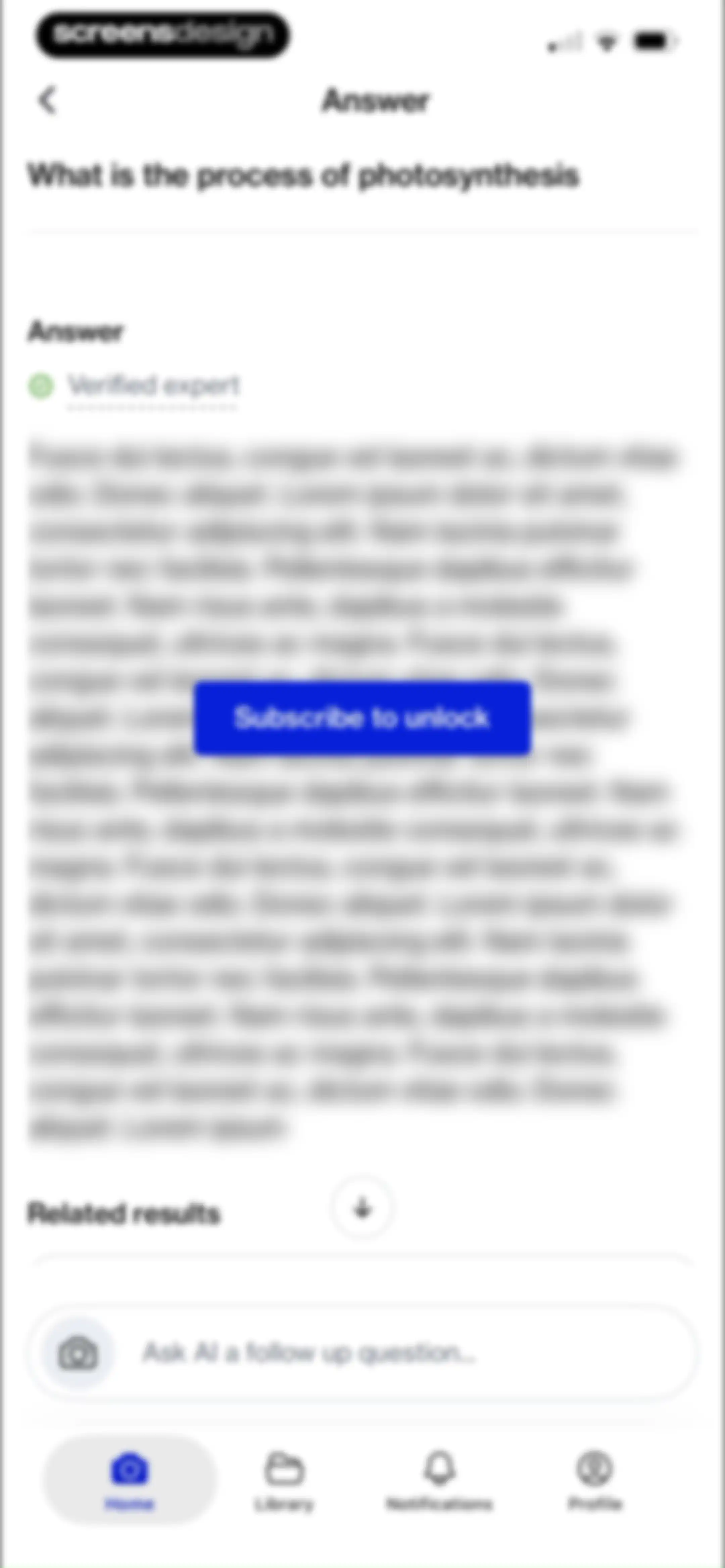 Course Hero: AI Homework Help screen 31