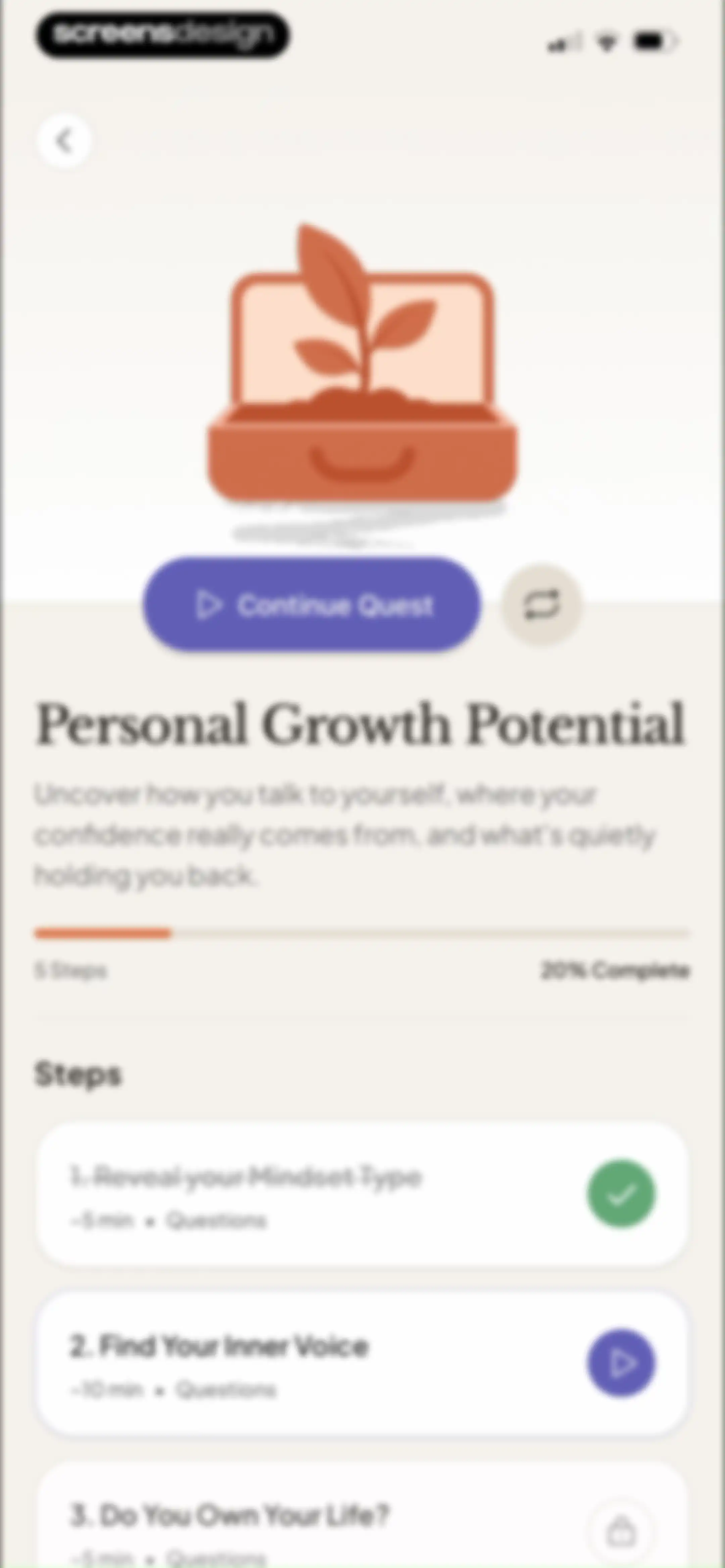 Purpose: AI Mentor & Coach screen 62