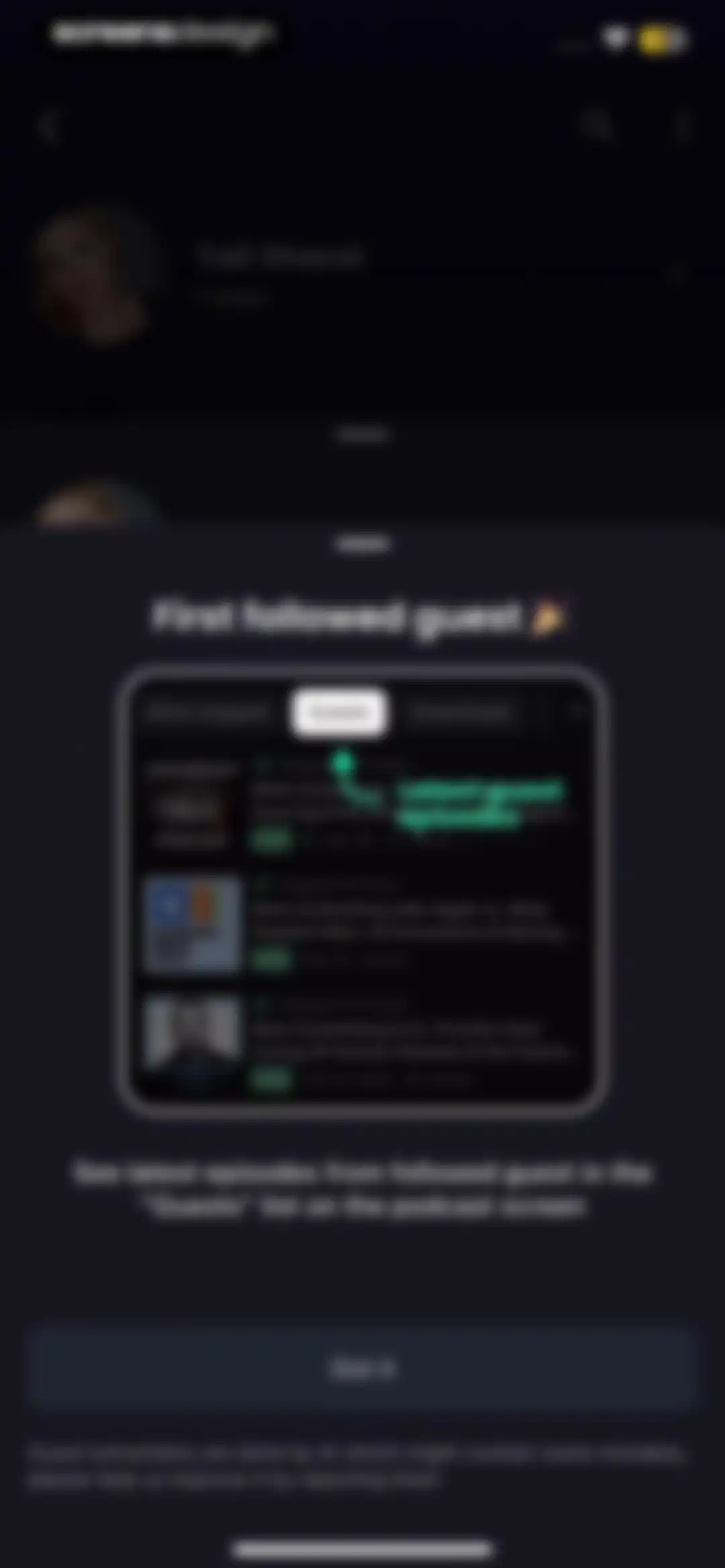 Snipd | AI Podcast Player screen 154