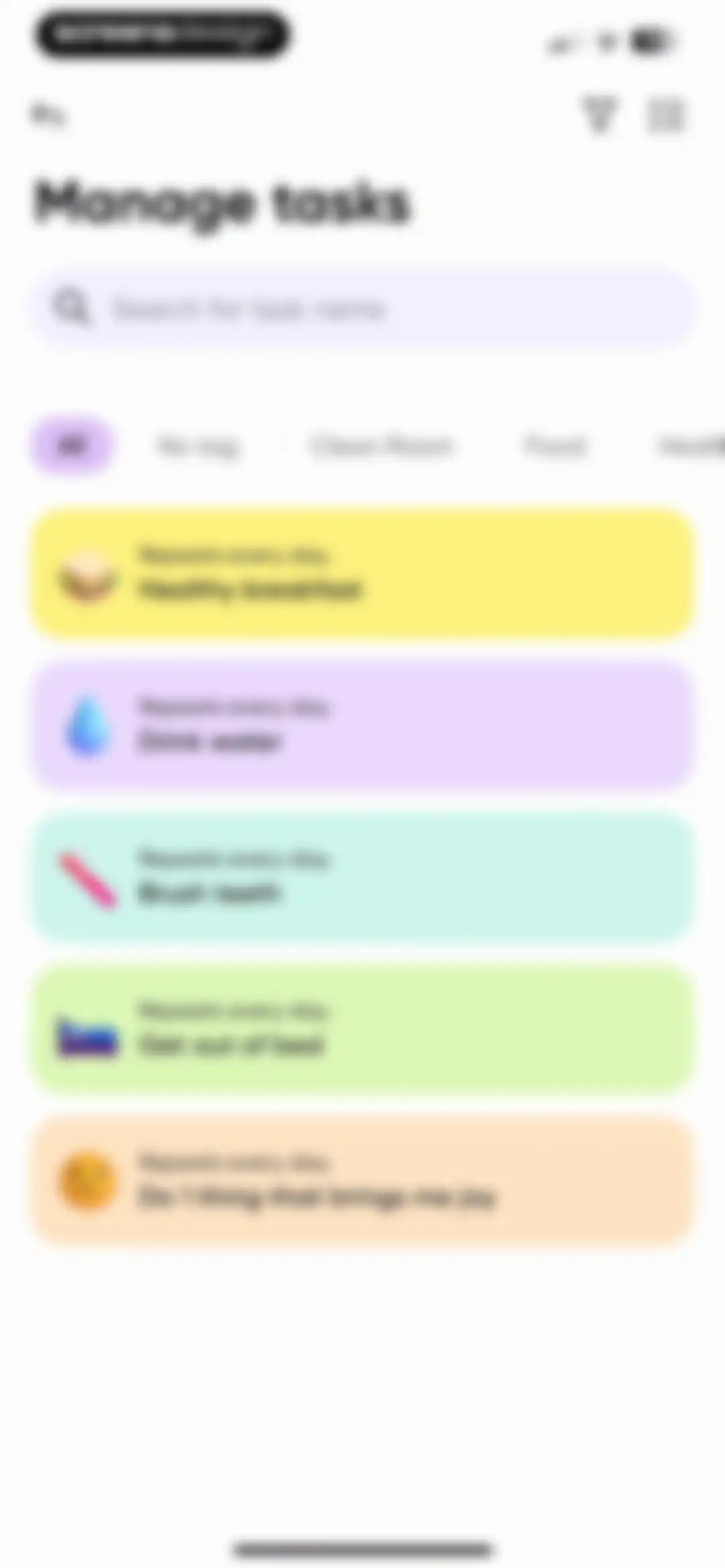 Me+ Lifestyle Routine screen 91