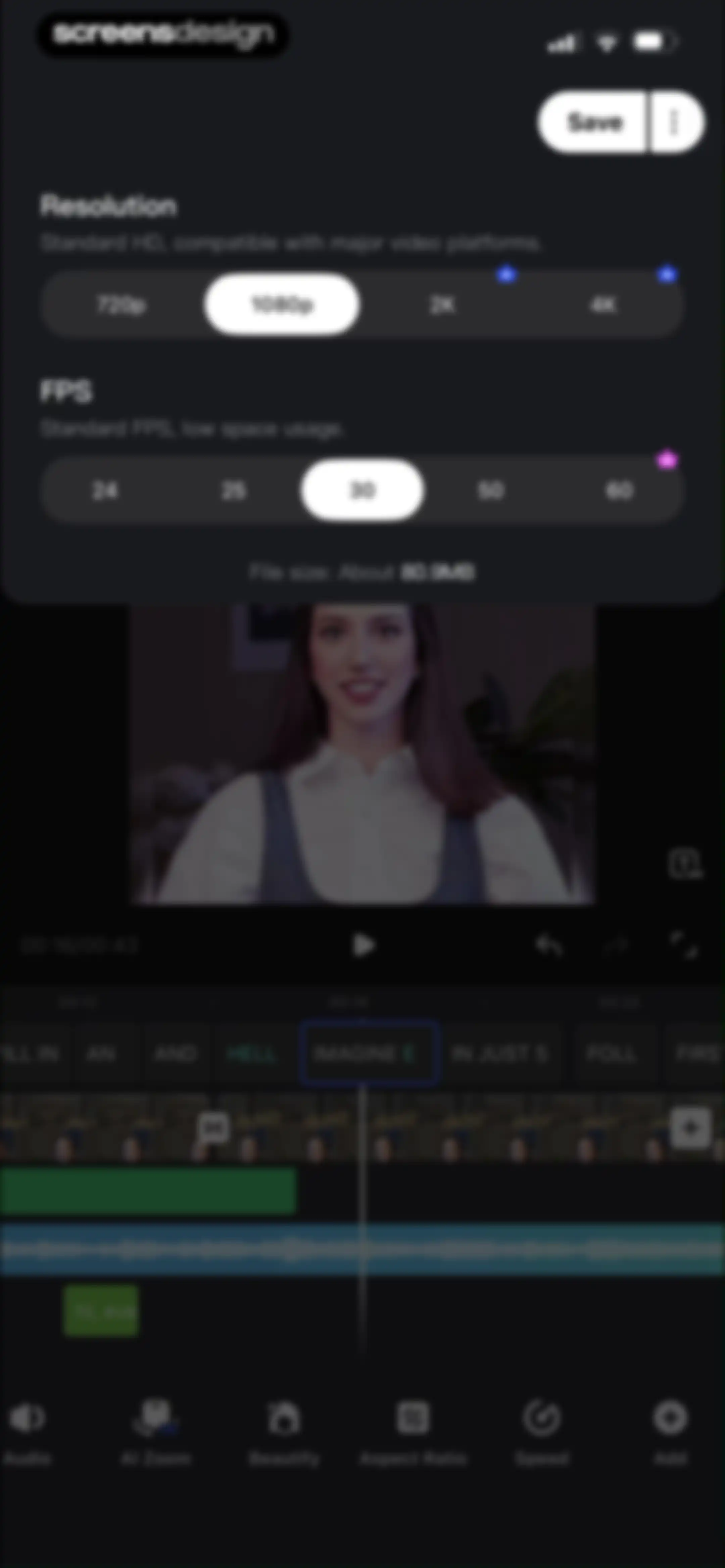 Vmake Labs: create viral video screen 117