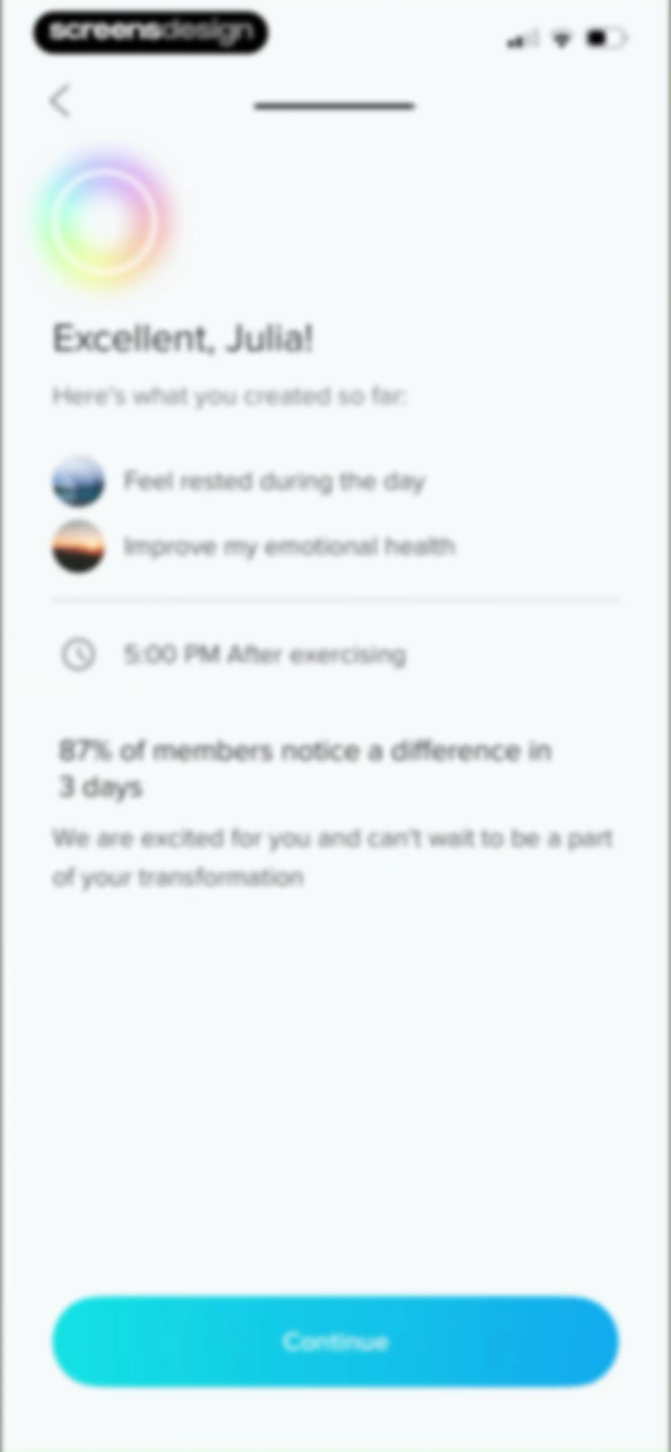 Aura: Meditation & Sleep, CBT screen 19