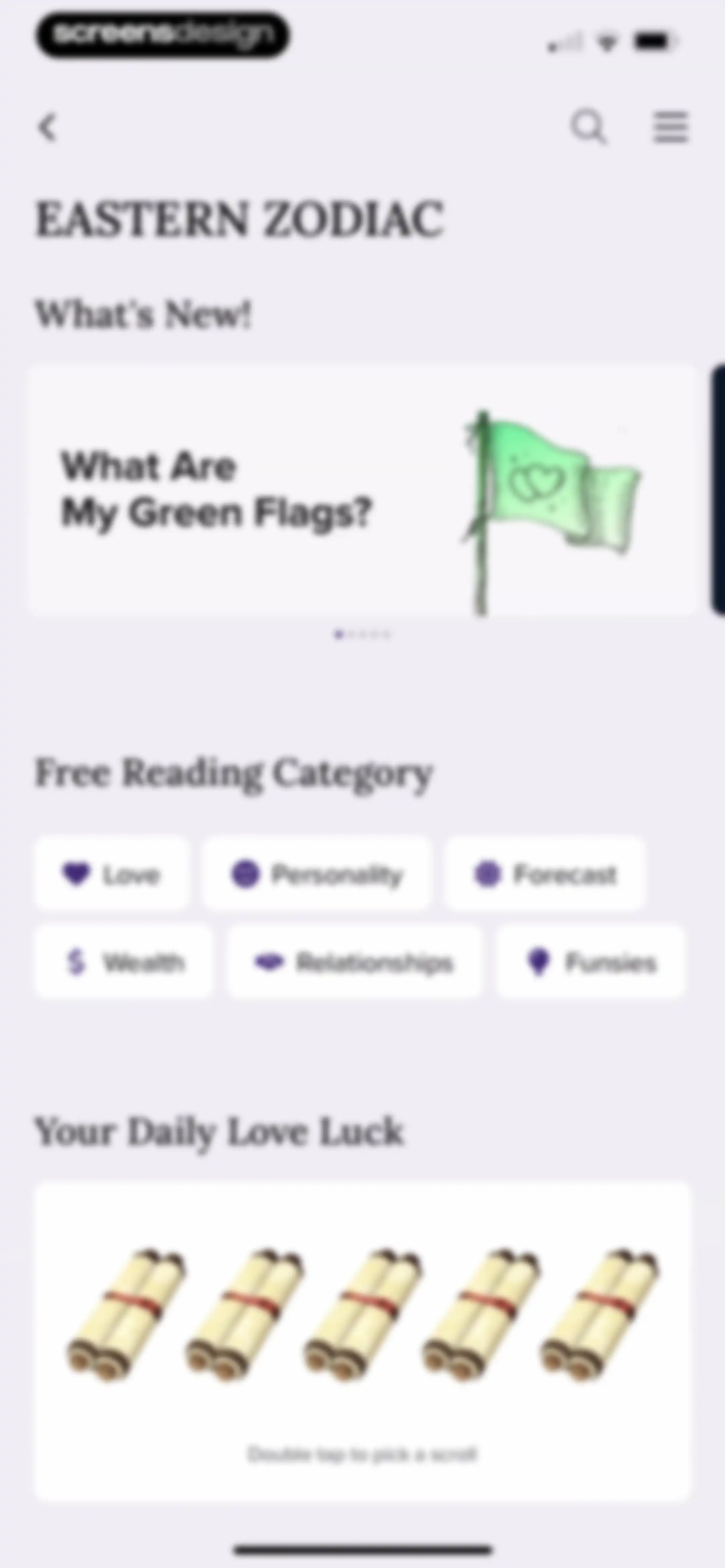 FORCETELLER: Daily Horoscope screen 87