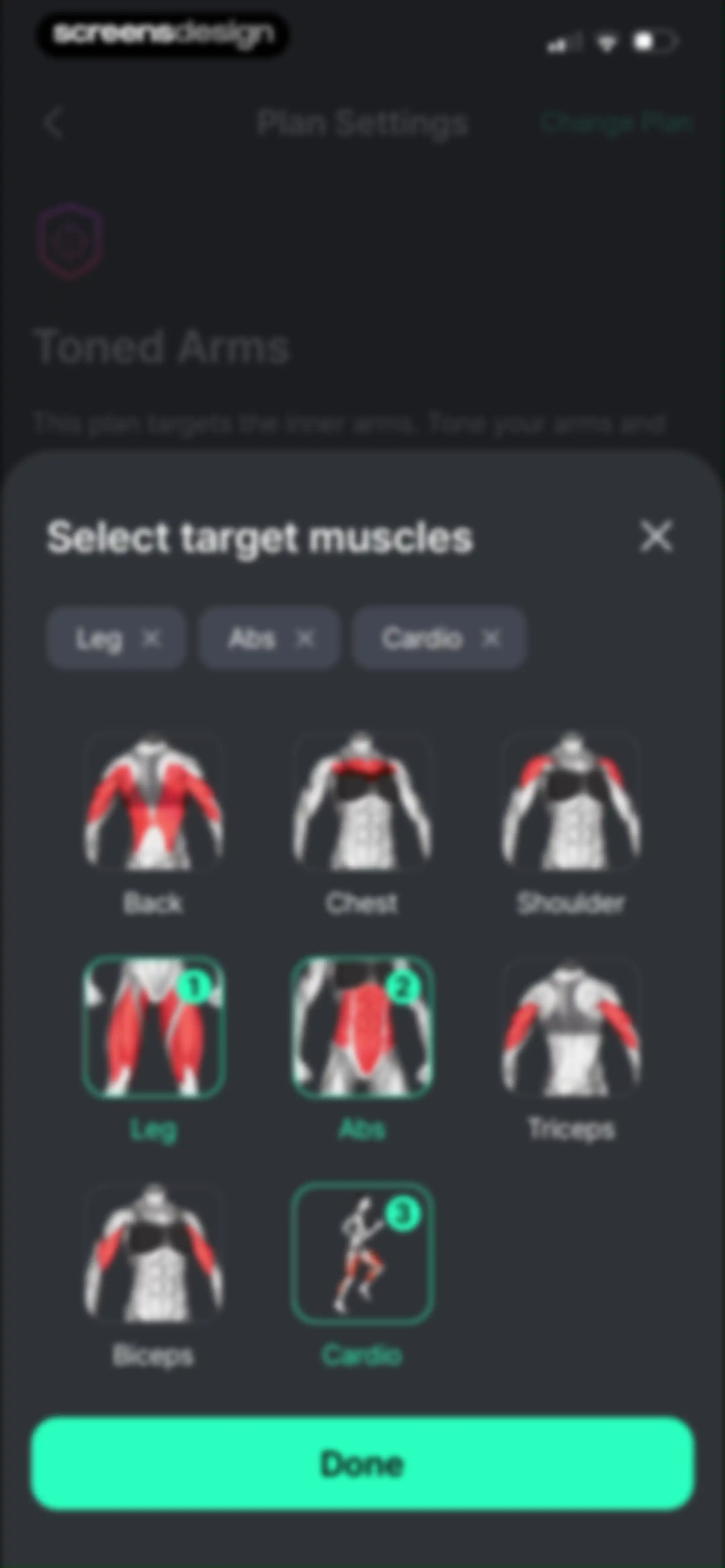 Planfit AI Gym Workout Planner screen 139