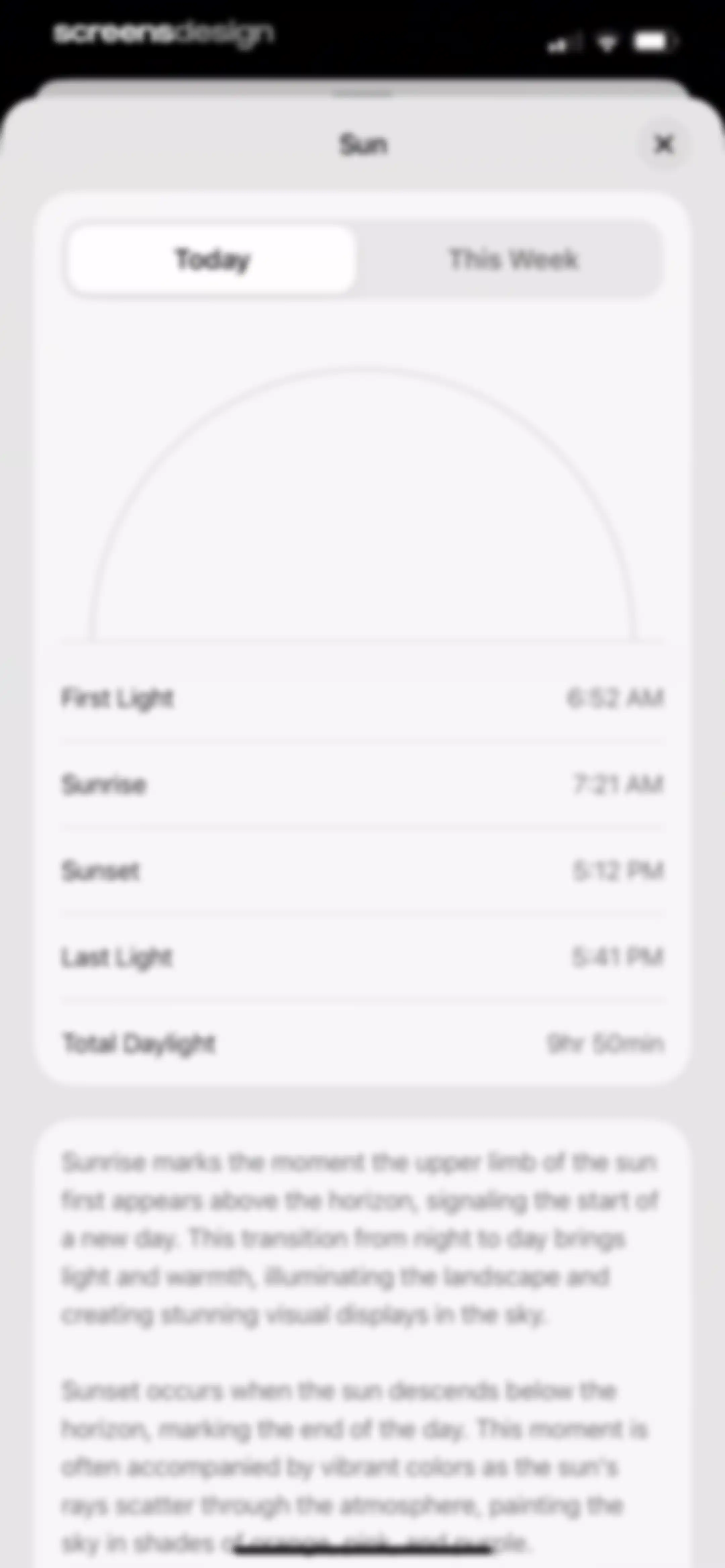 Element: Weather Radar screen 57