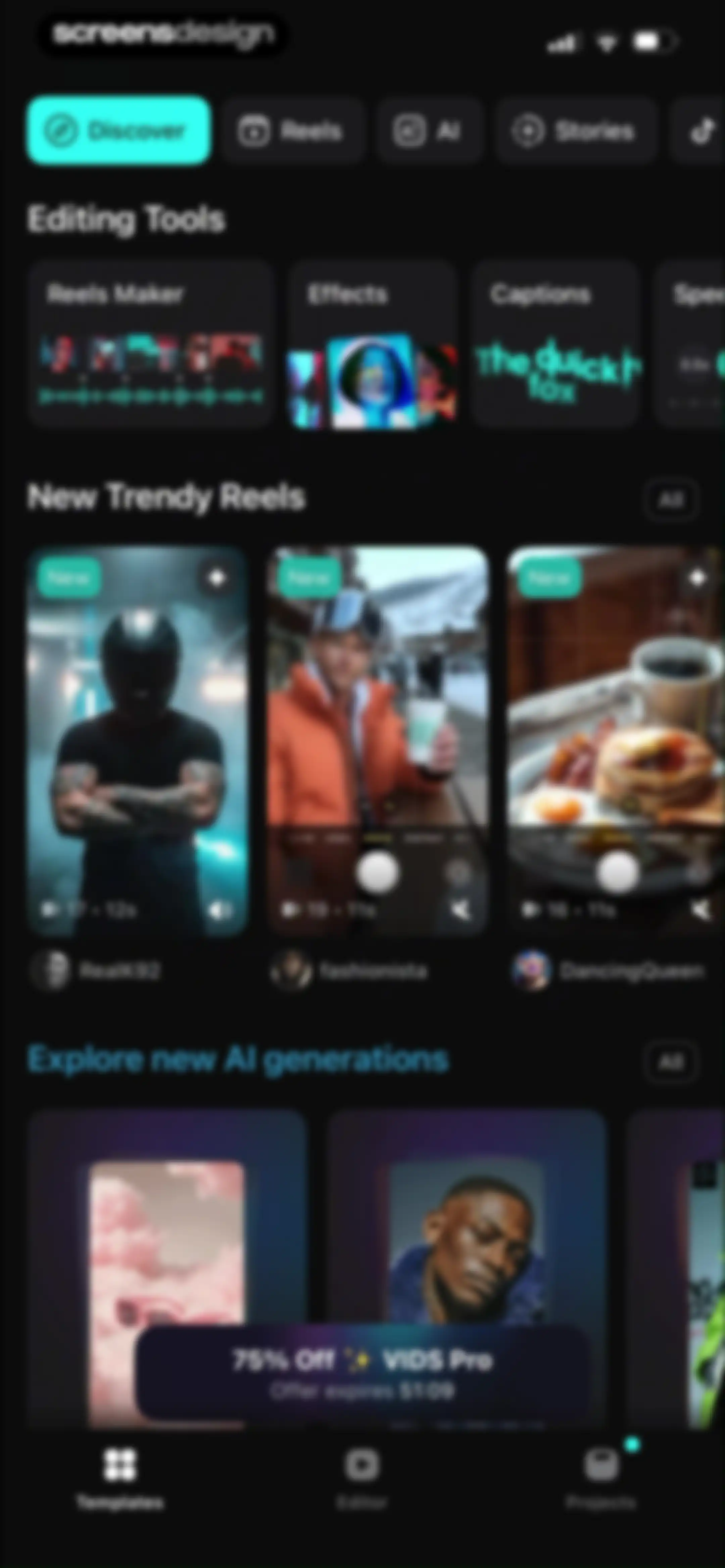 Vids AI - Reels Video Editor screen 93