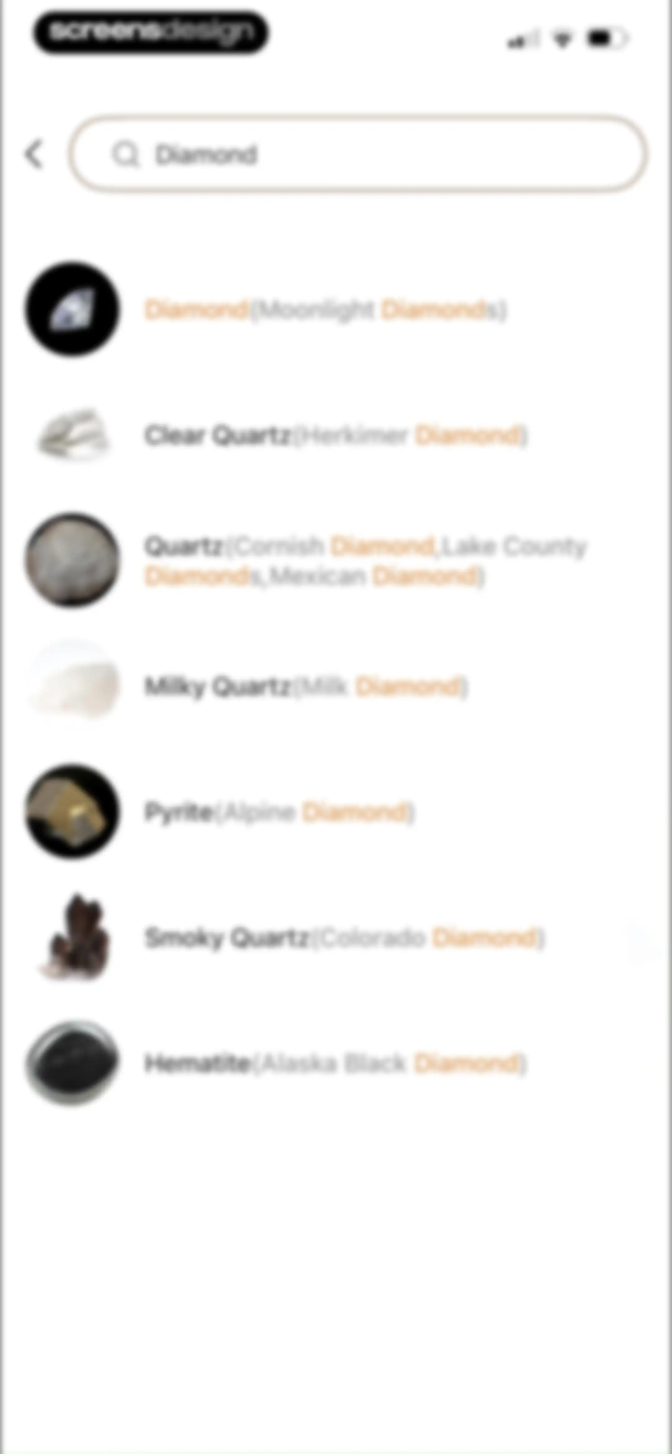 Rock Identifier: Stone ID screen 96