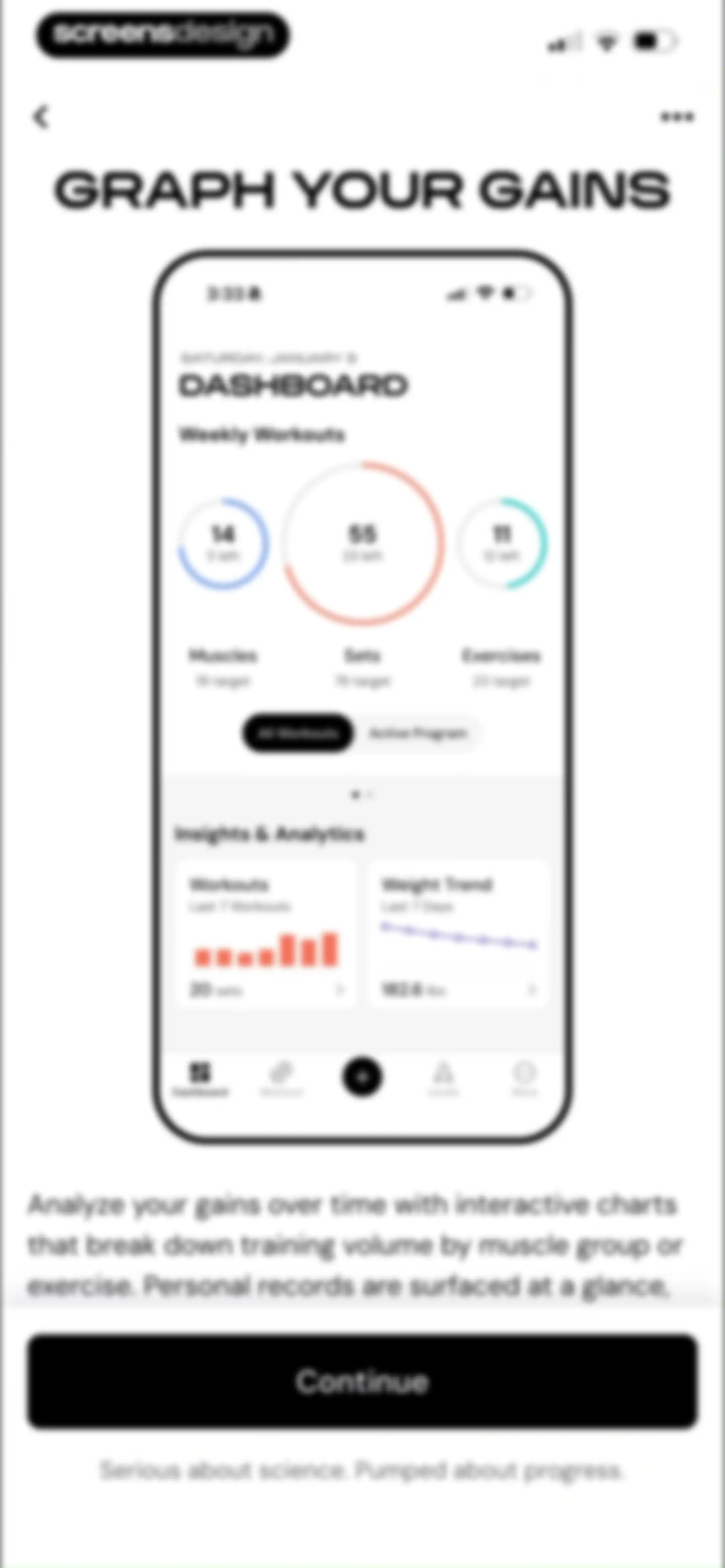 MacroFactor Workouts - Tracker screen 45