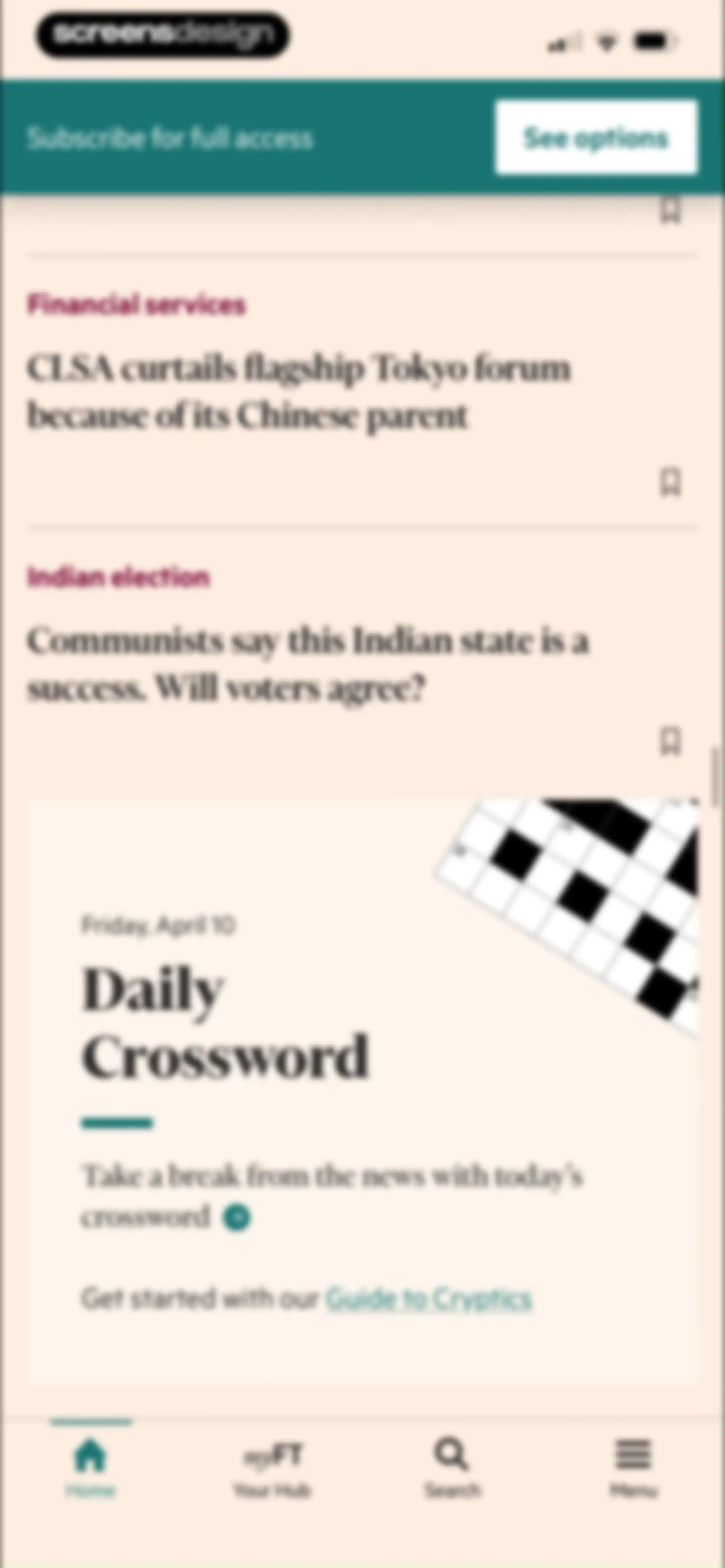 Financial Times: Business News screen 61