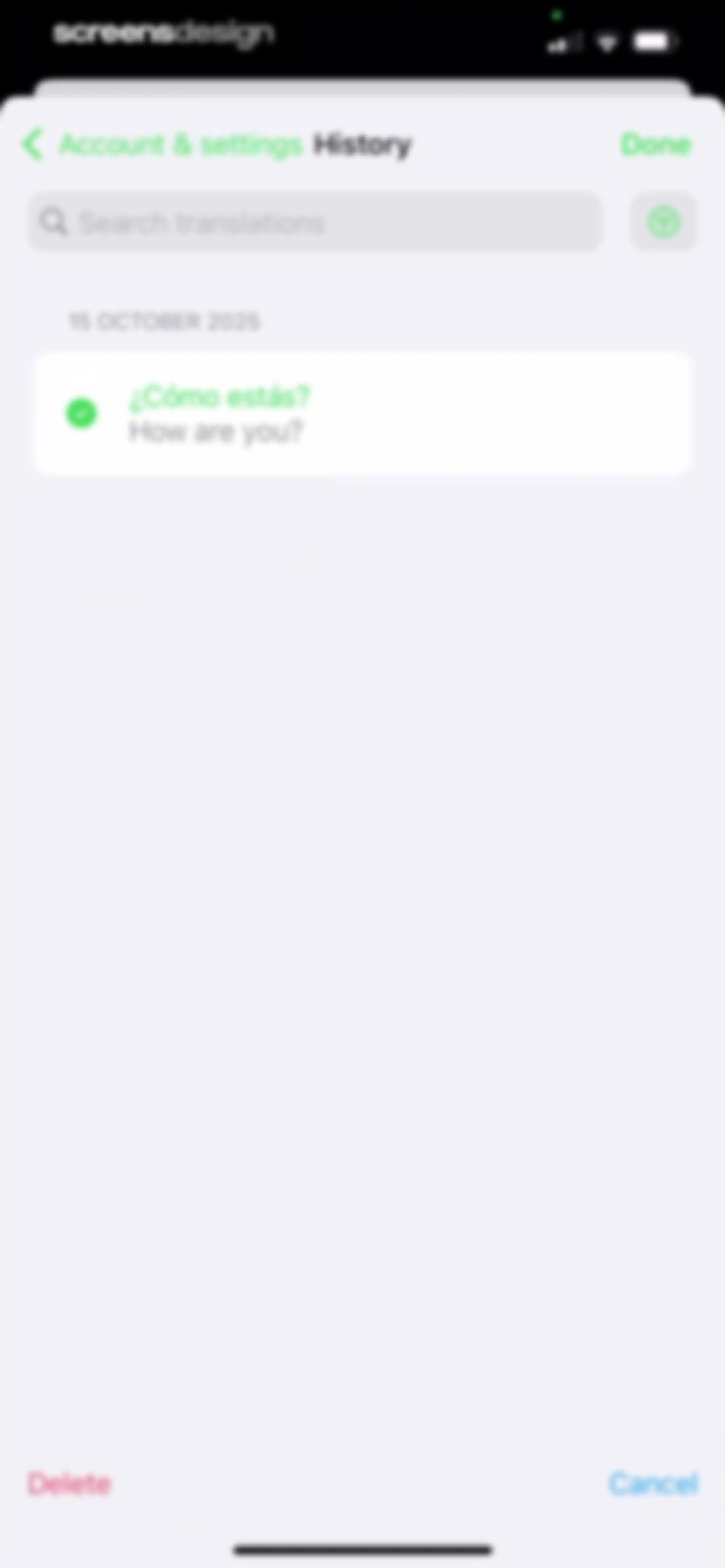 iTranslate Translator screen 93