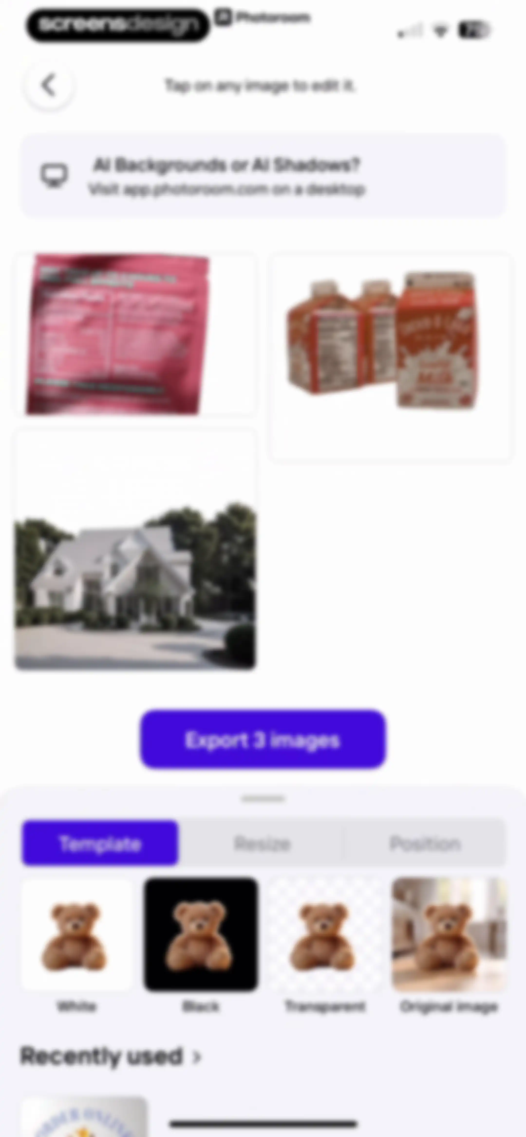 Photoroom: AI Photo Editor screen 96
