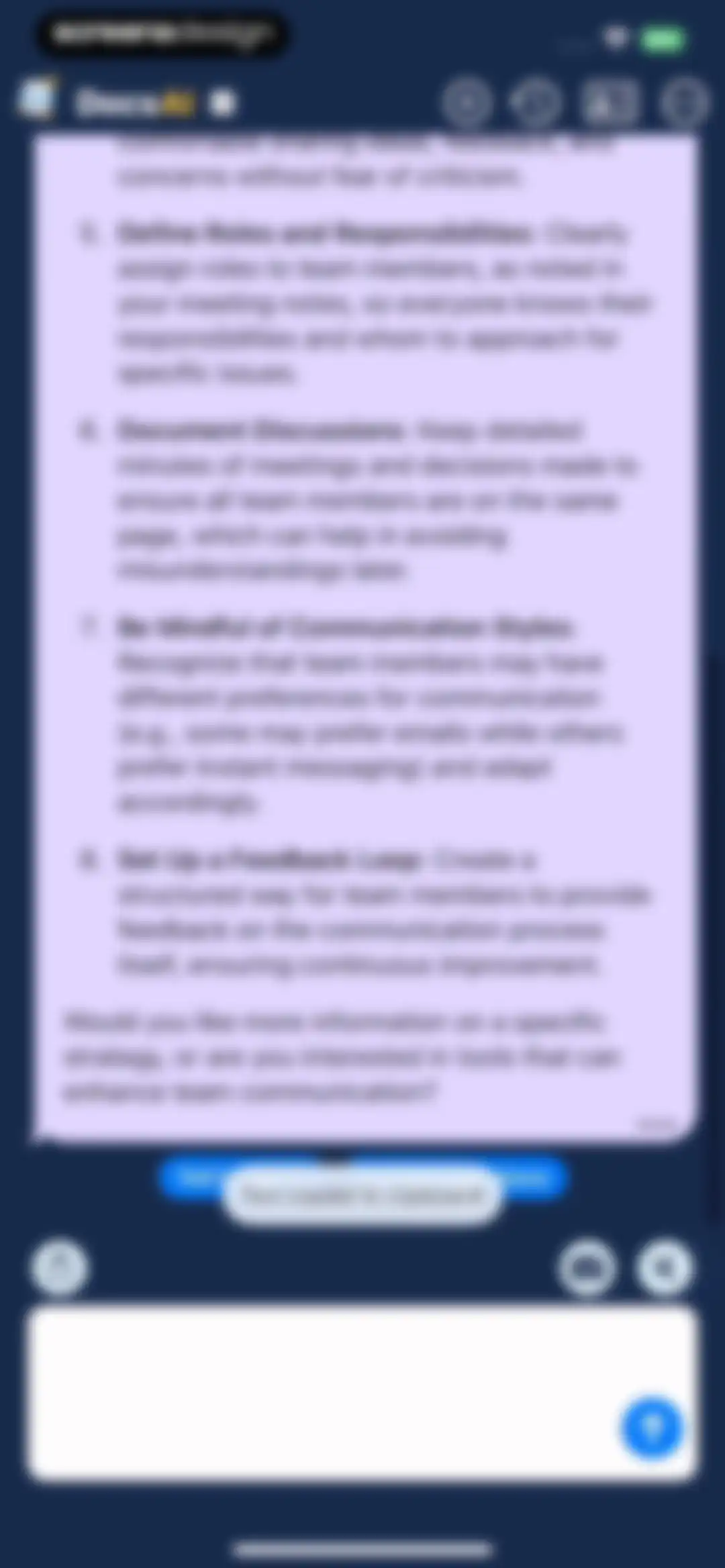 AI Assistant: Images & Writing screen 47
