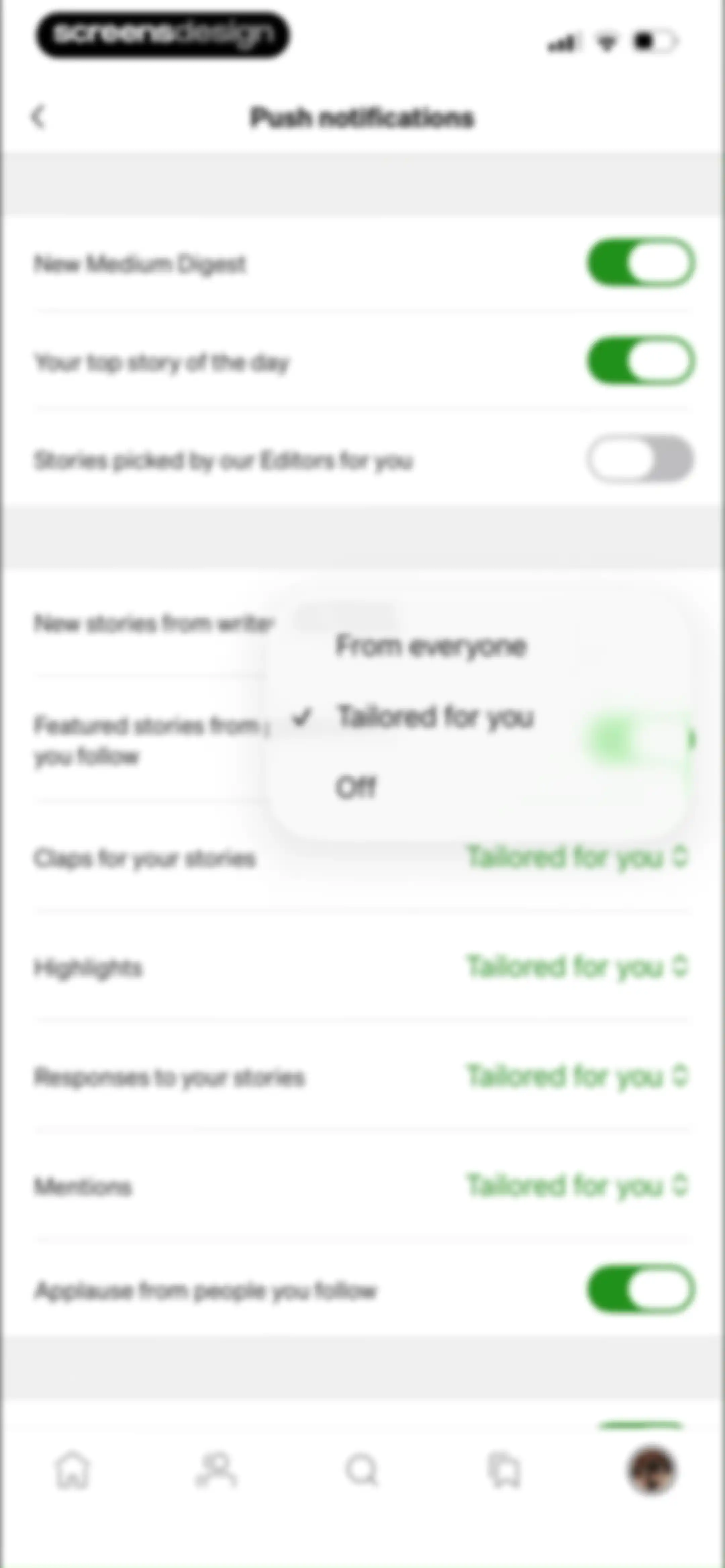 Medium: Read & Write Stories screen 127