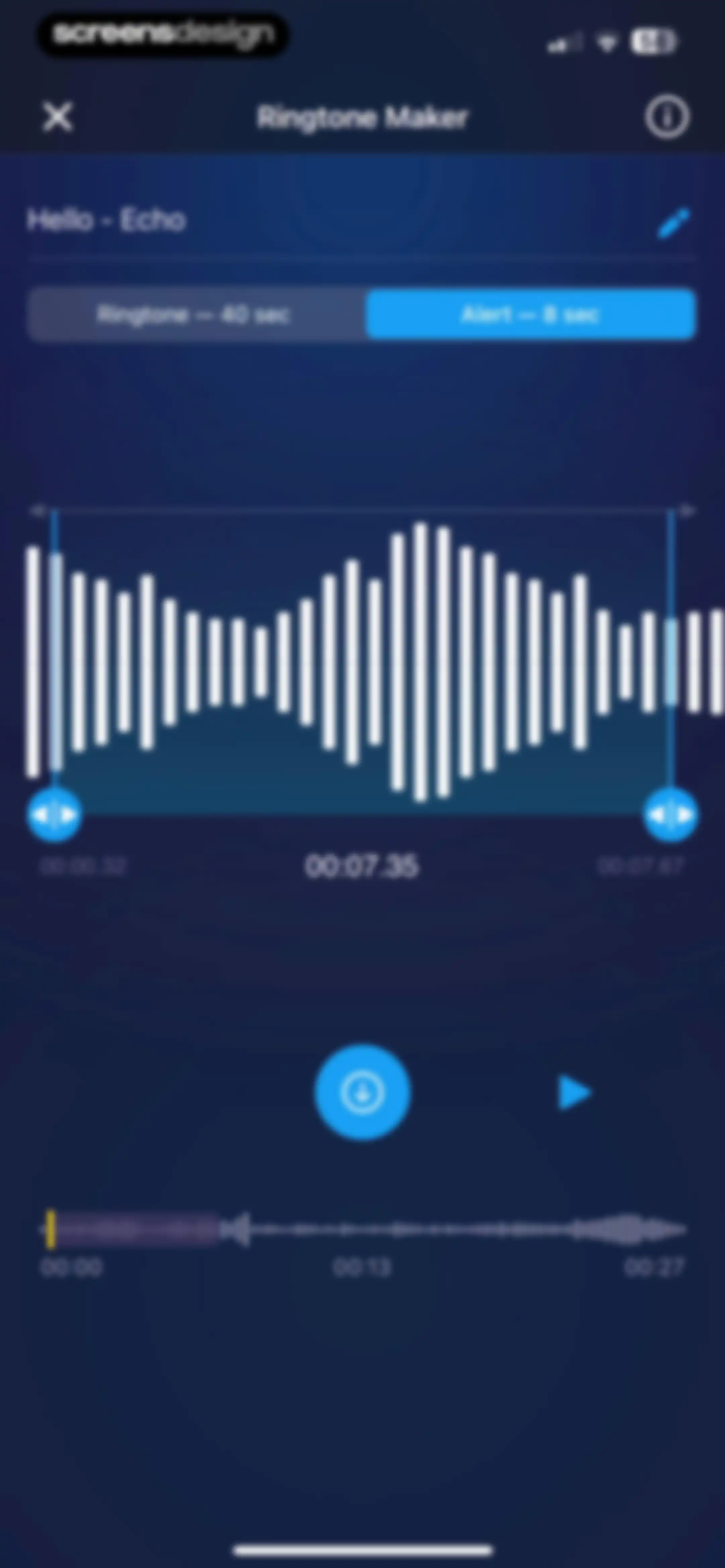 Ringtones for iphone: Ringtune screen 20