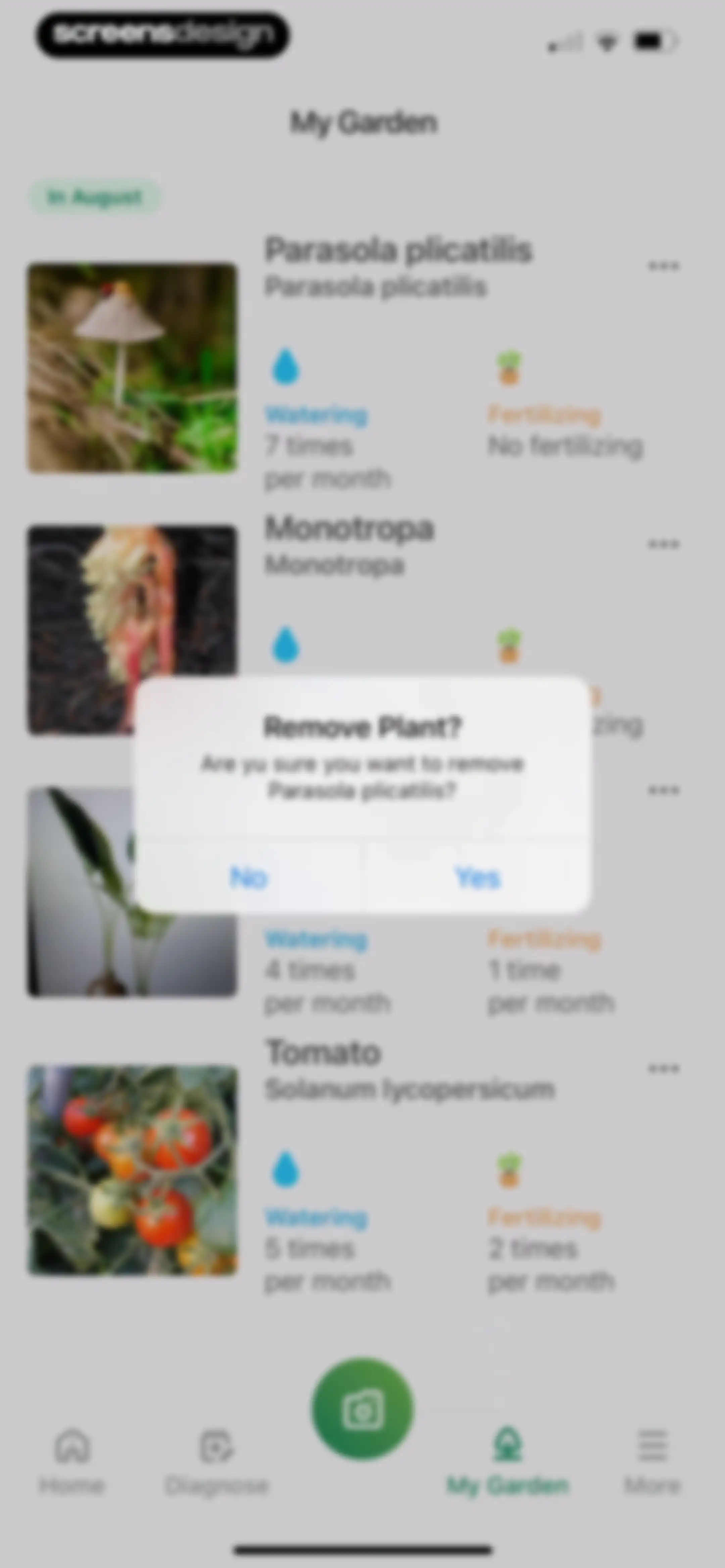 Identify My Plant Now screen 73