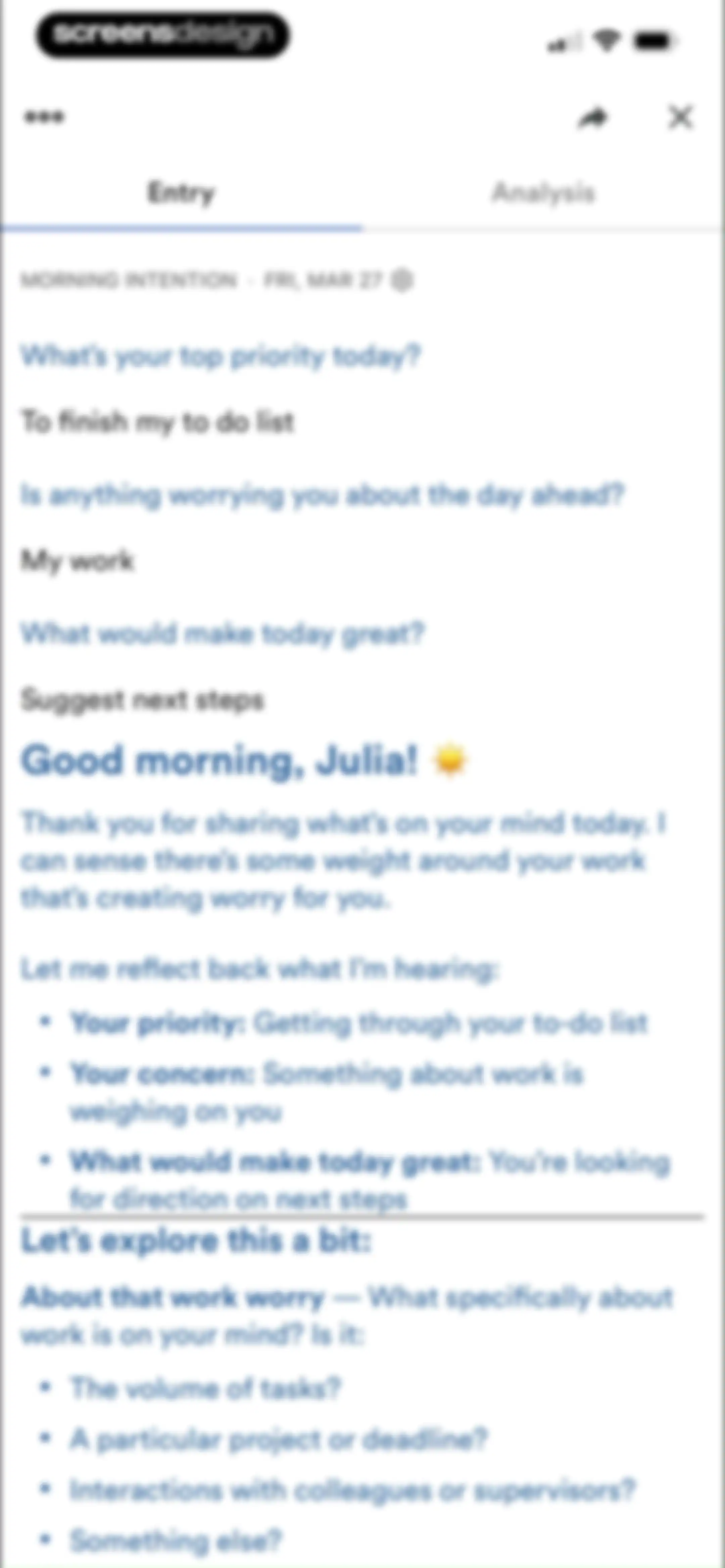 Rosebud: AI Journal & Diary screen 44