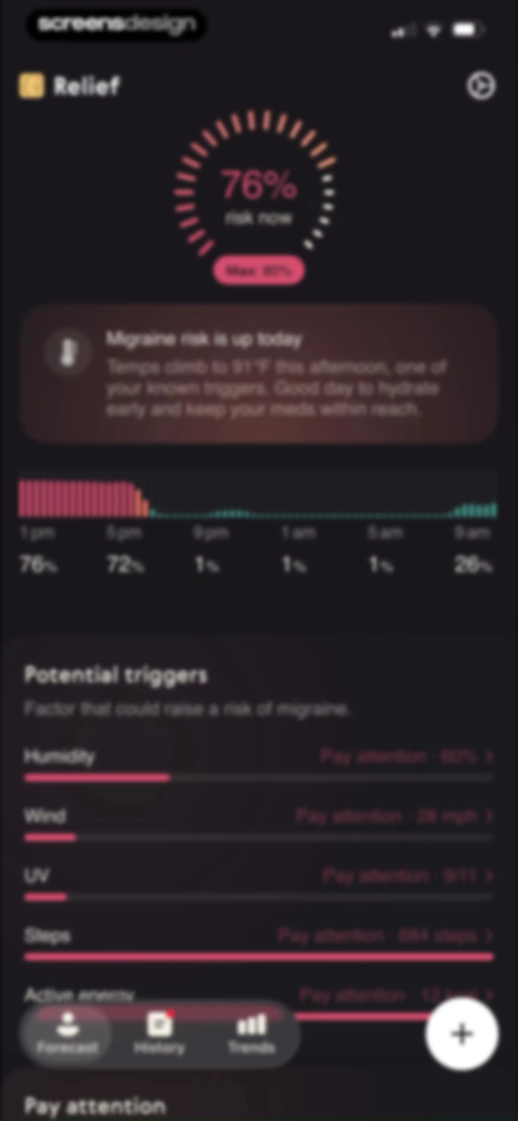 Relief - Migraine Tracker screen 61