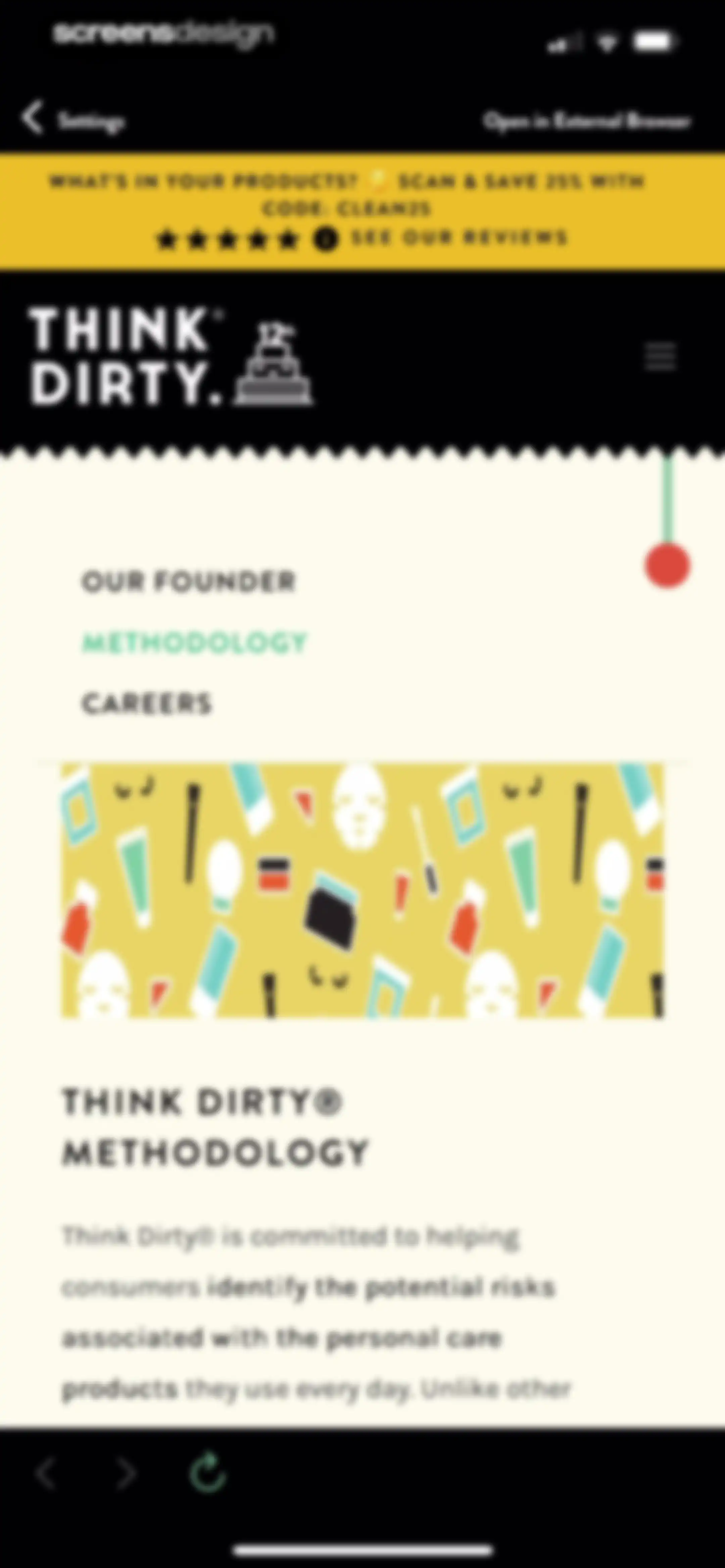Think Dirty – Shop Clean screen 148