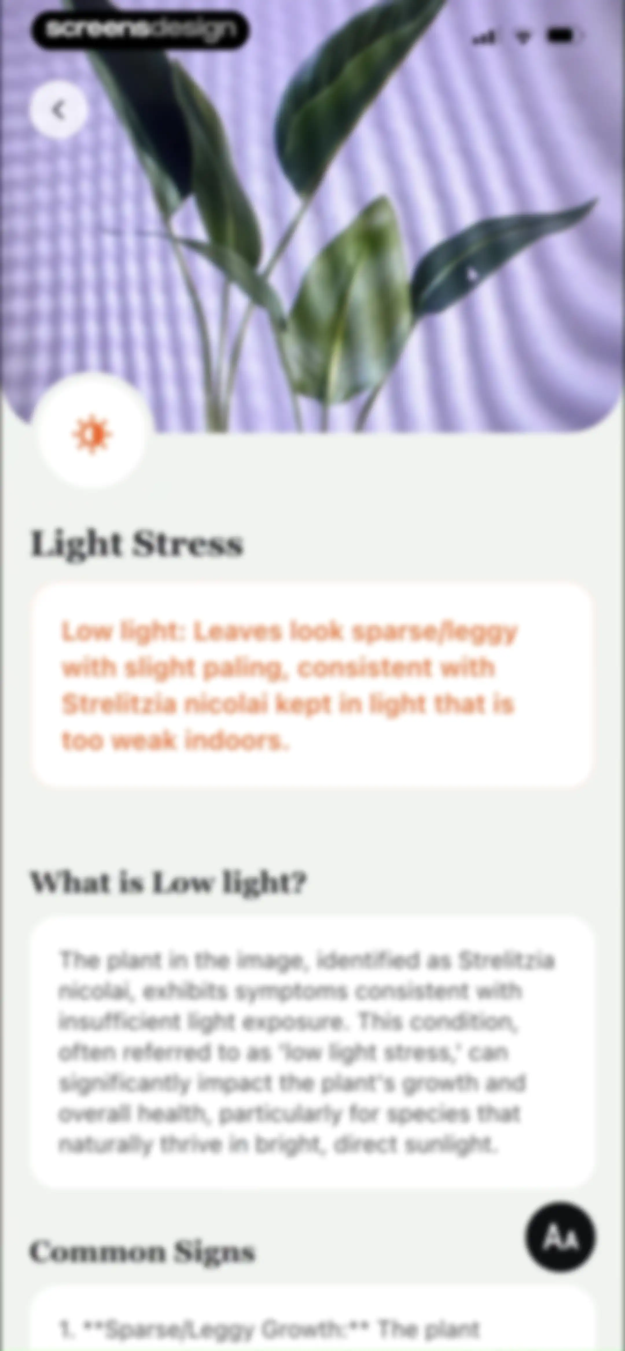 PlantAID:identifier&care guide screen 38