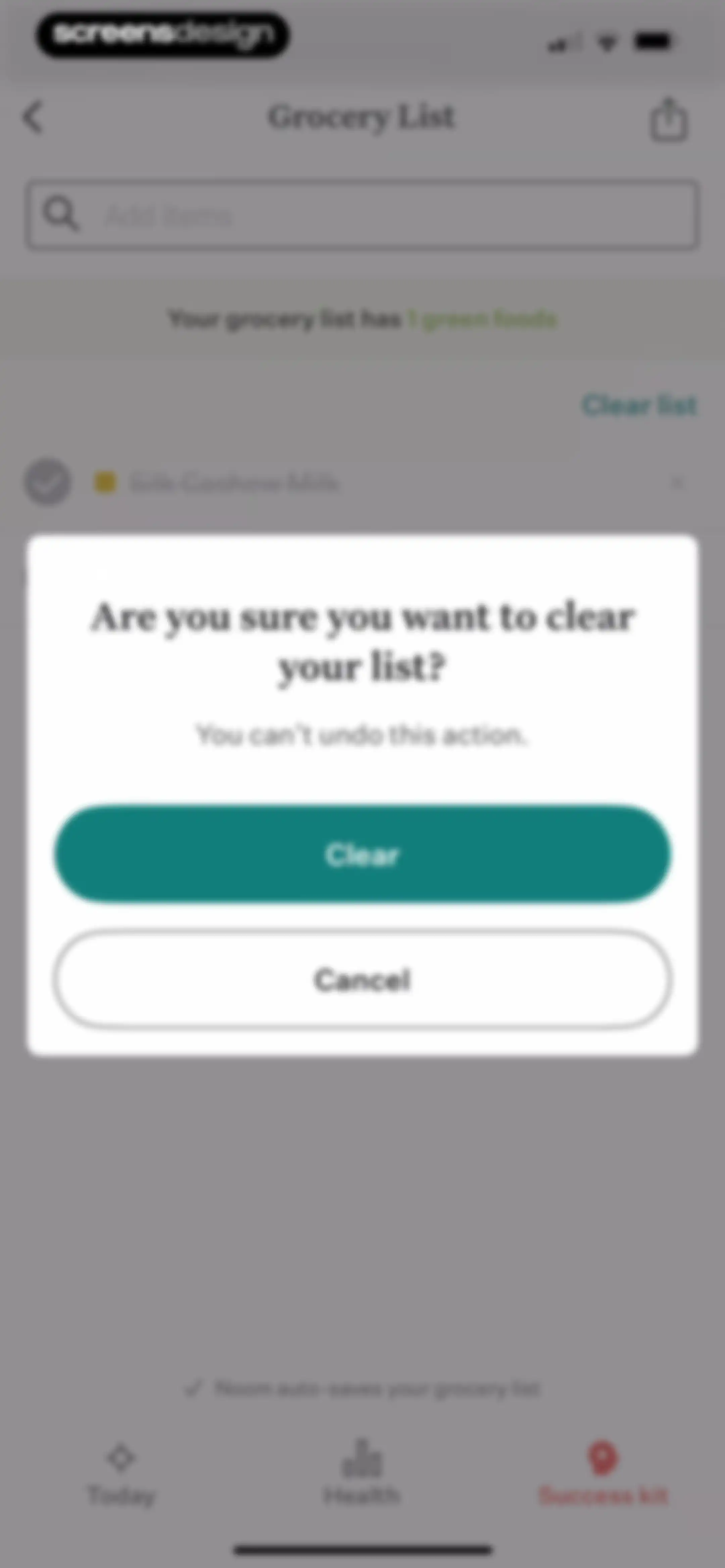 Noom Weight Loss, Food Tracker screen 303