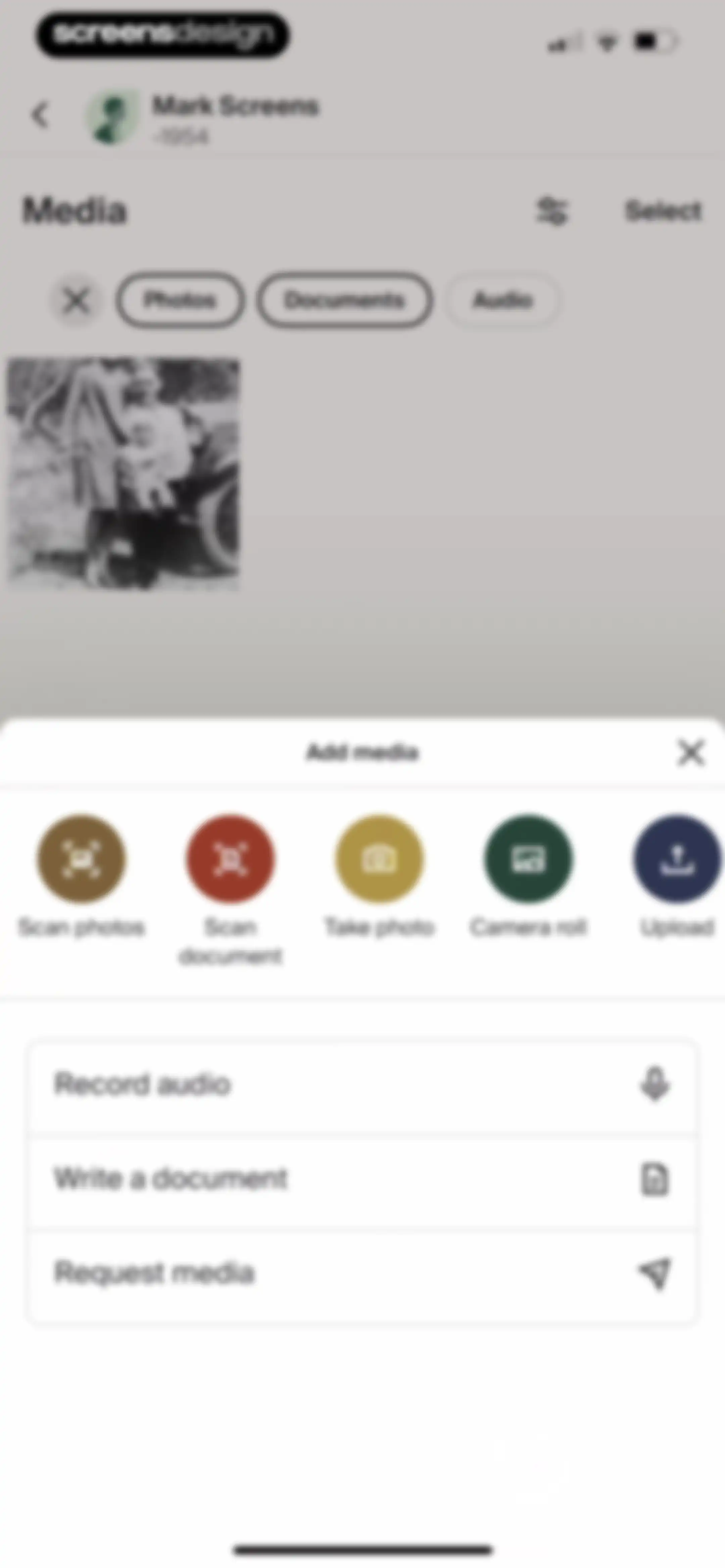 Ancestry: Family History & DNA screen 98