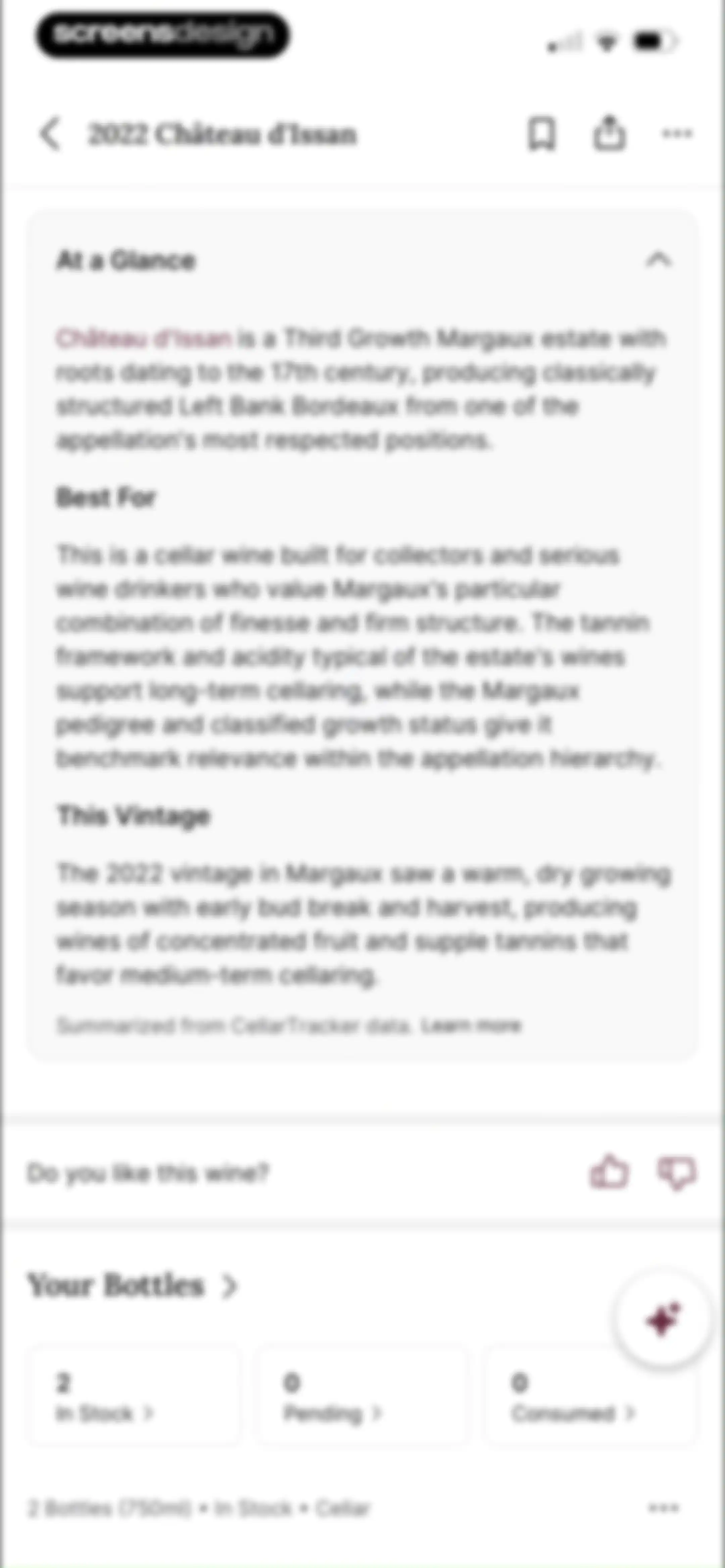 CellarTracker: #1 Wine Tracker screen 56