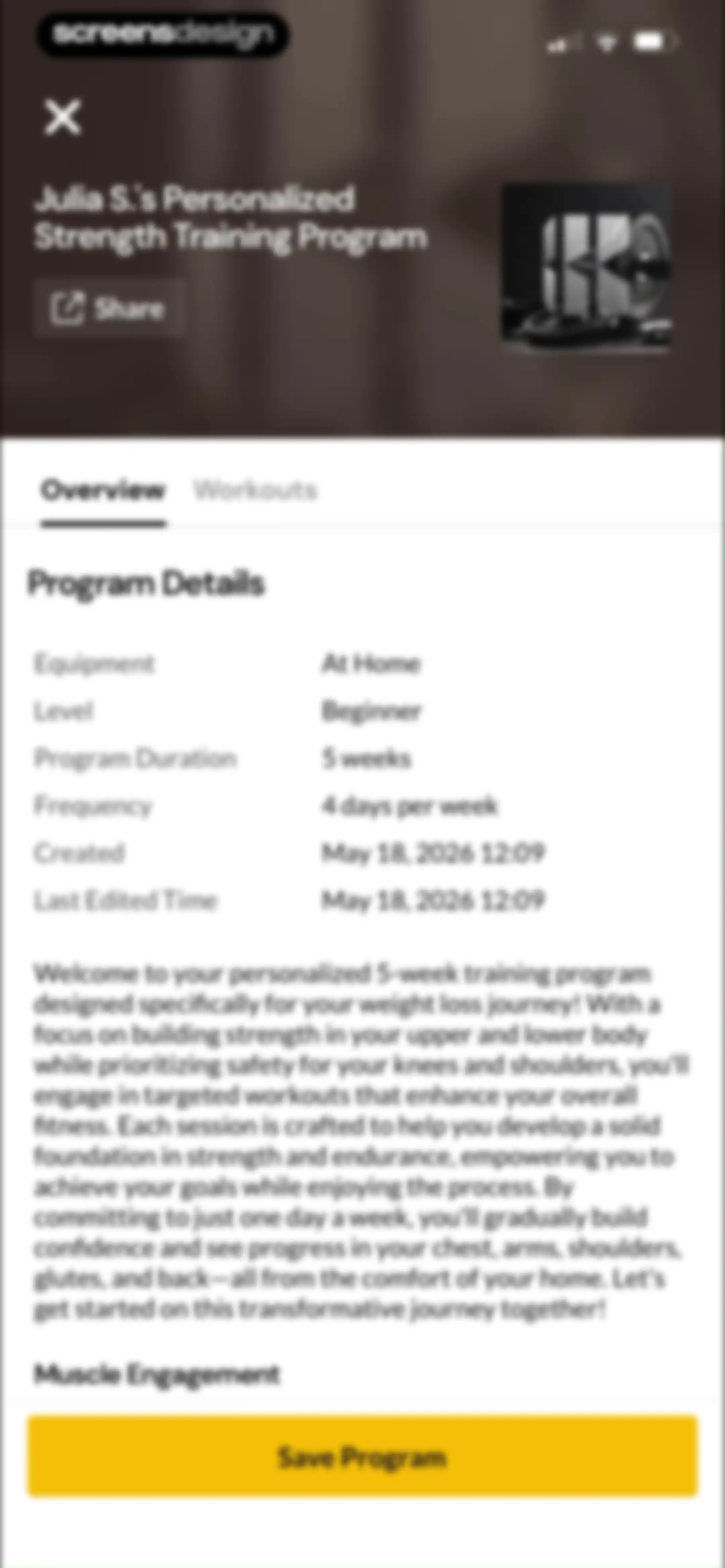 Boostcamp: Workout Programs screen 47