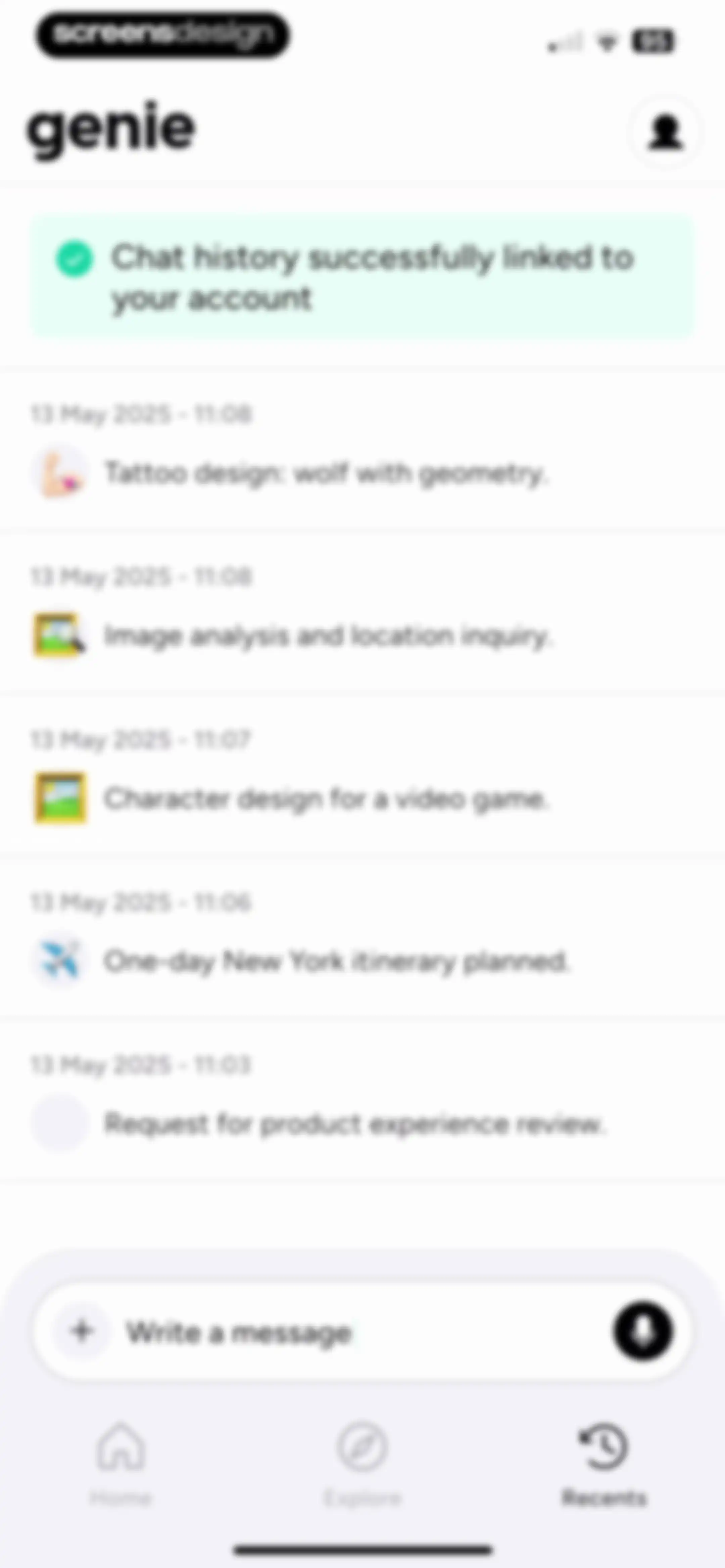 Chatbot AI Assistant - Genie screen 52