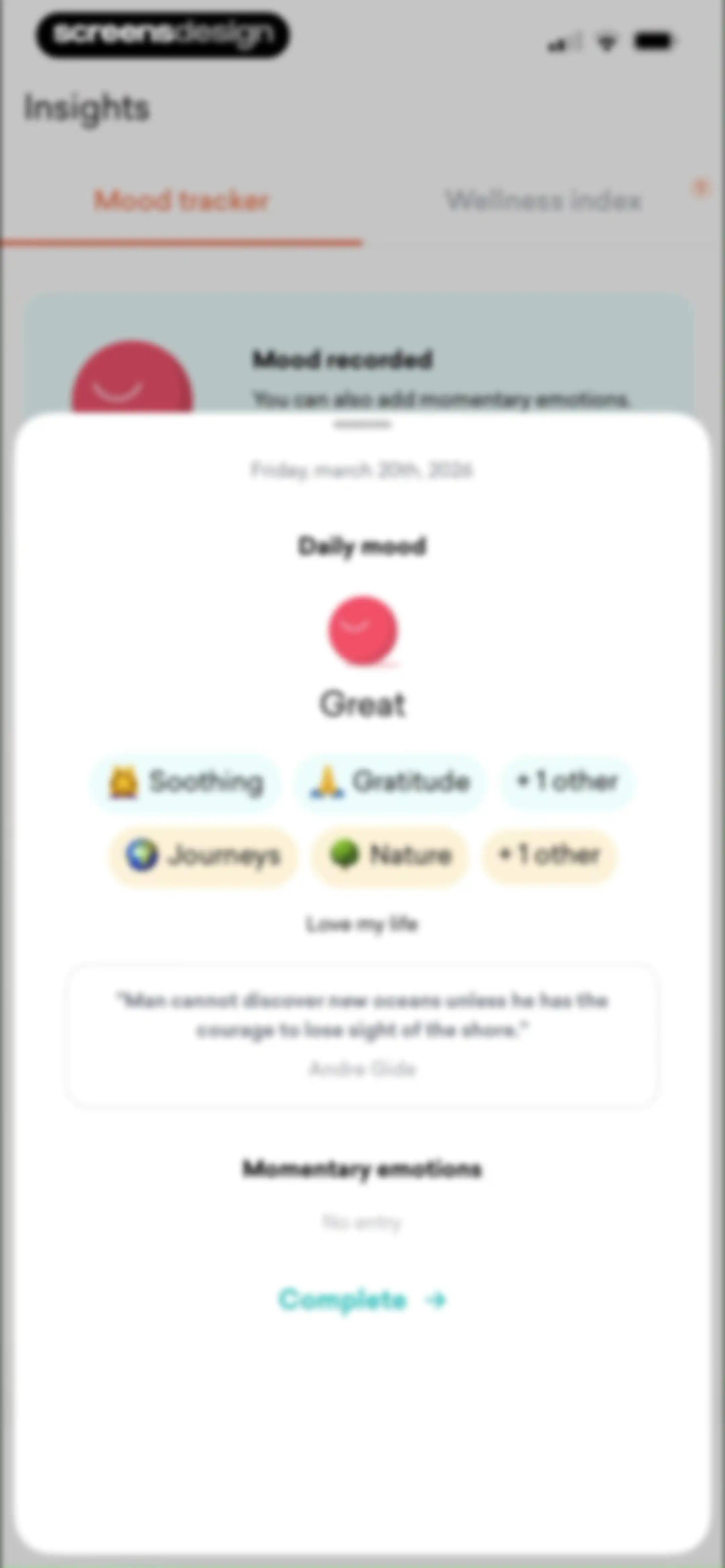 MindDay: Mental Health, Stress screen 138