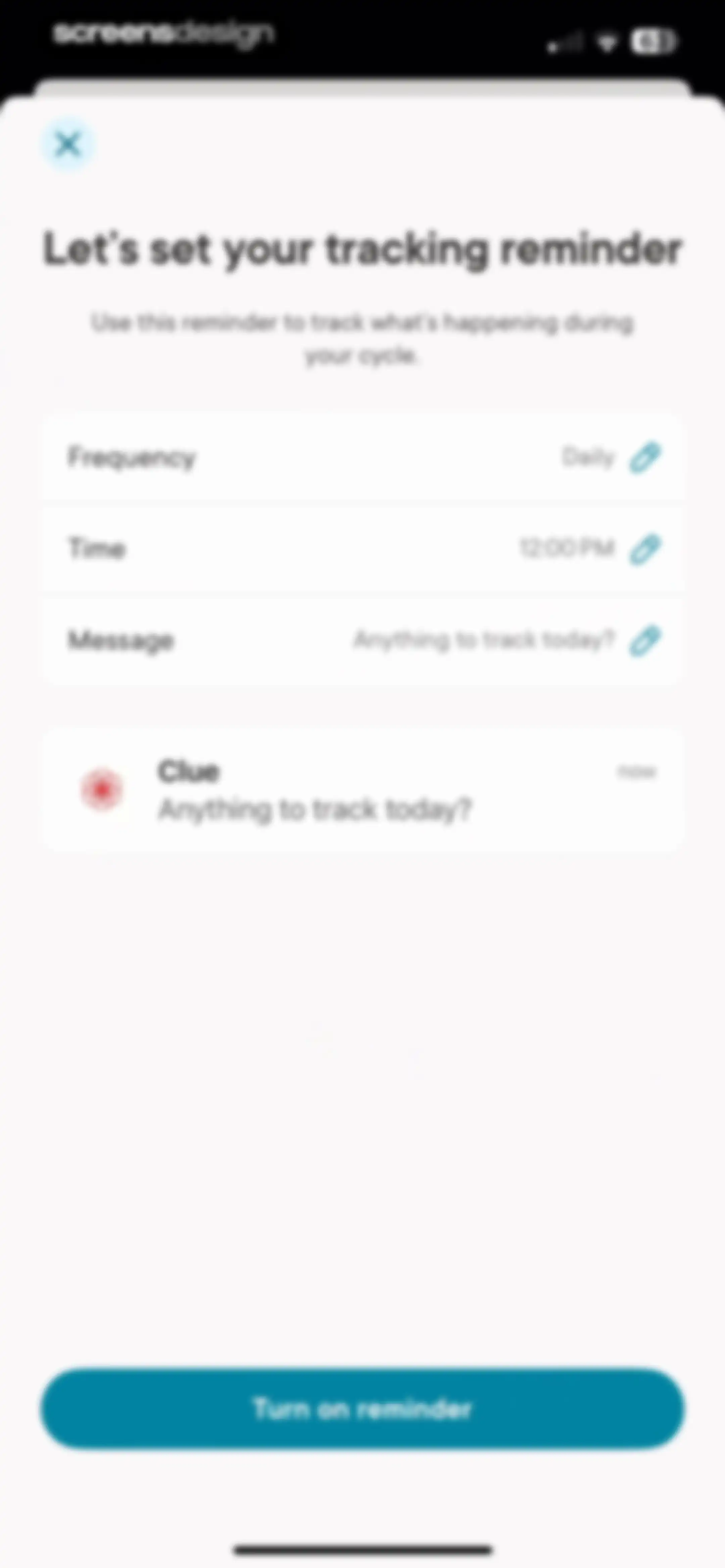 Clue Period & Cycle Tracker screen 58