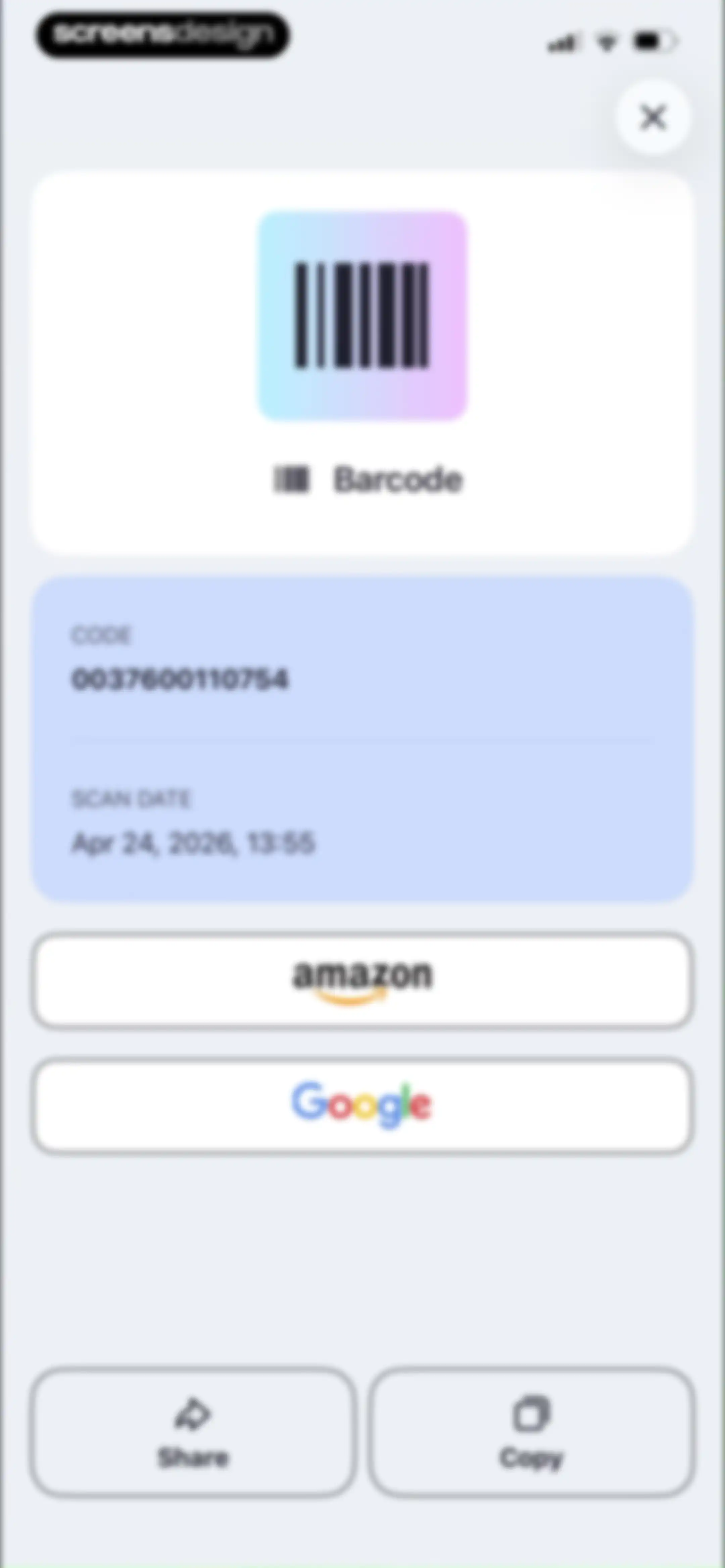 QR Code Reader＋Barcode Scanner screen 21