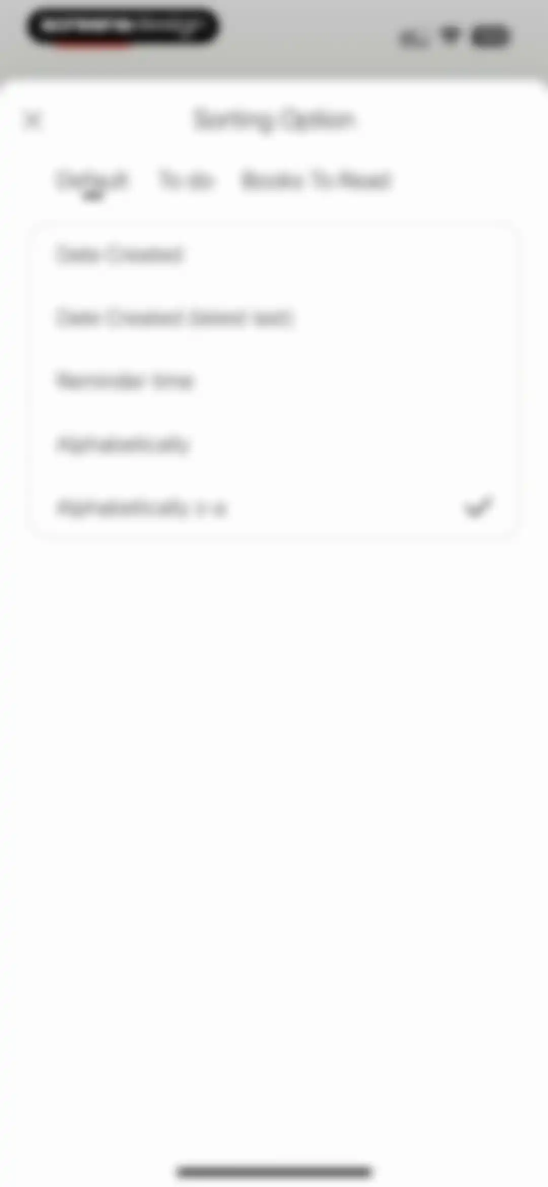 To Do List MinimaList & Widget screen 102