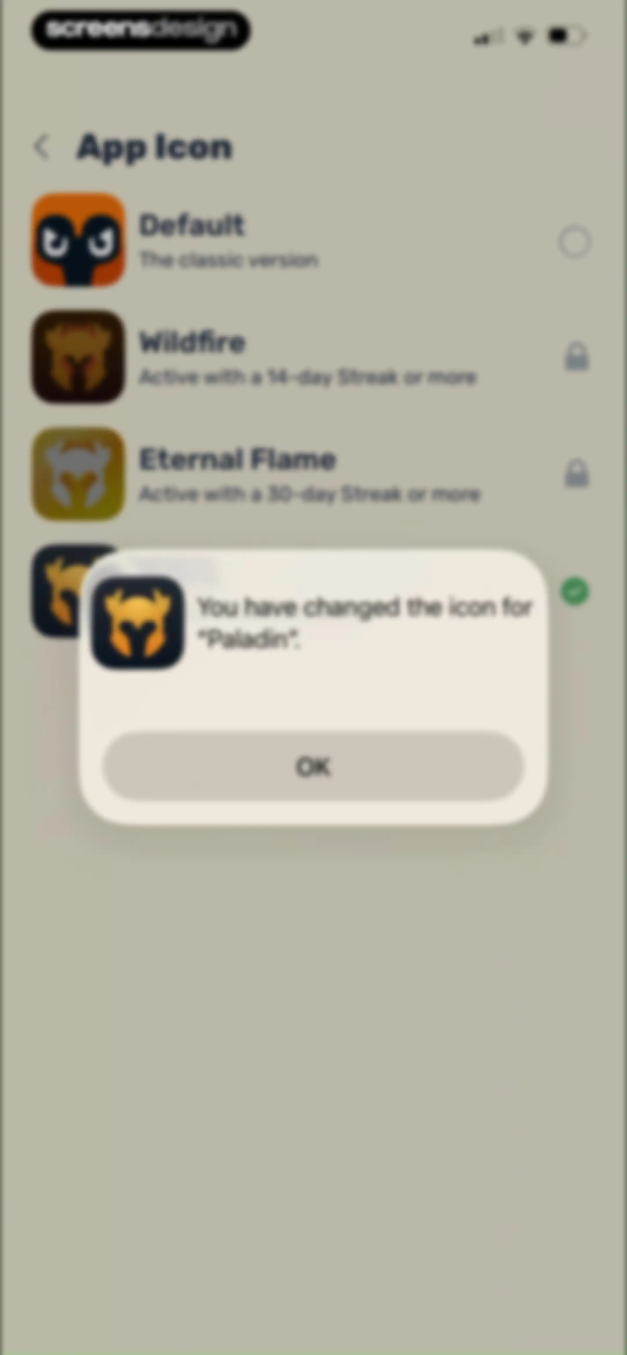 Paladin: Learn History screen 140
