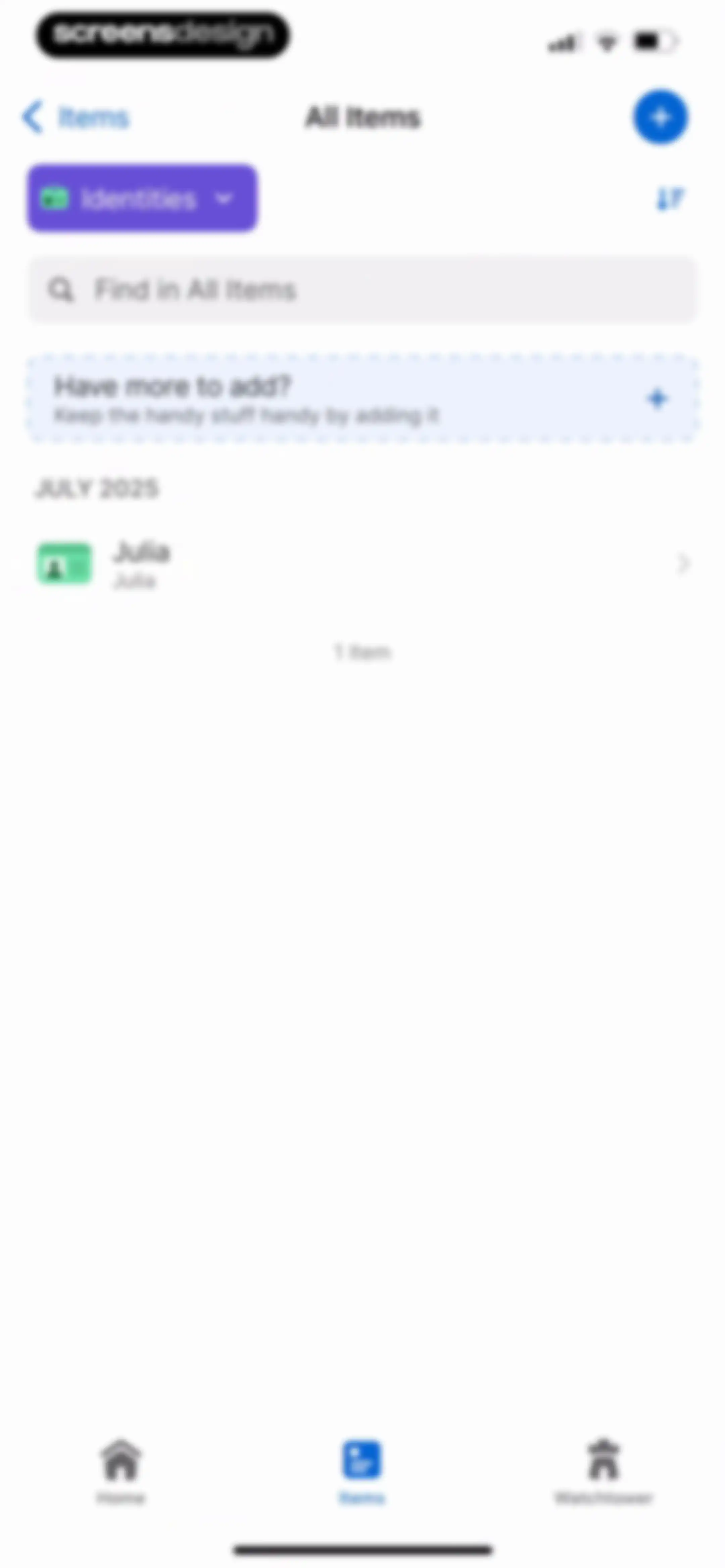 1Password: Password Manager screen 73