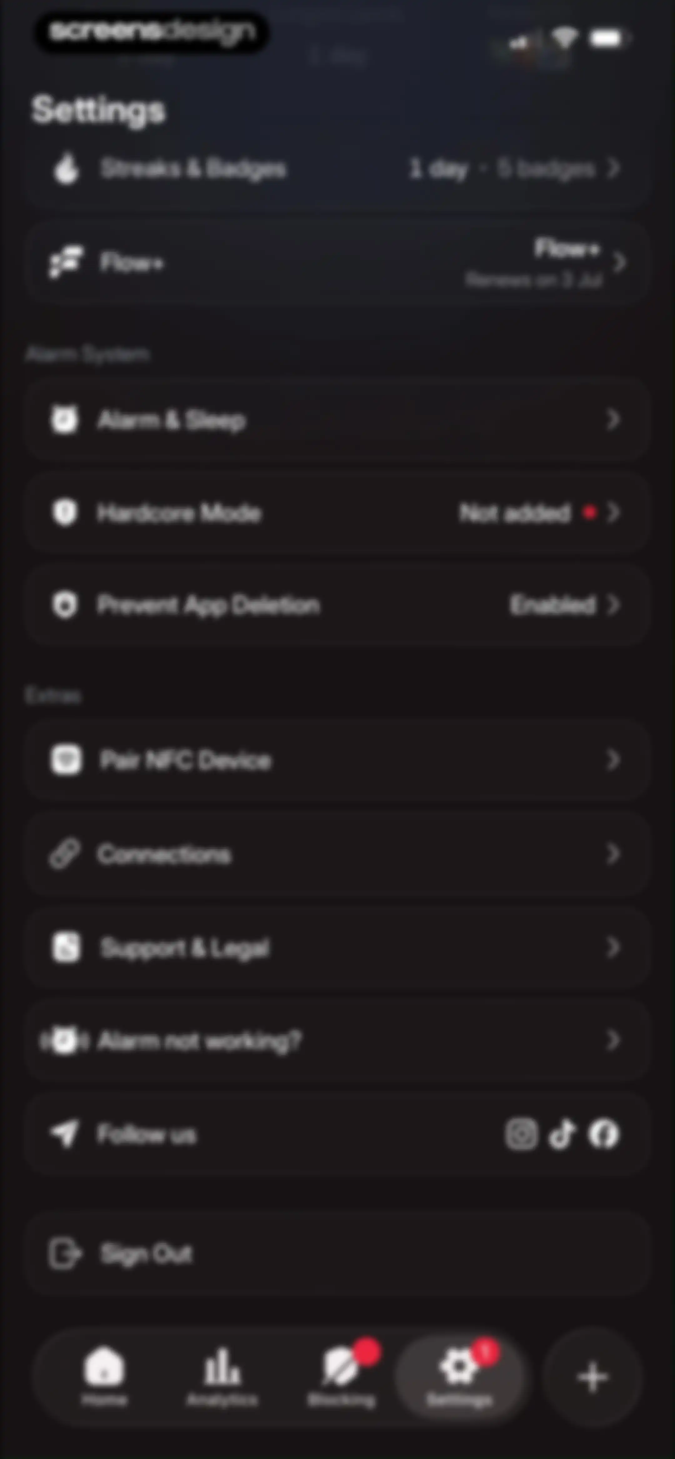 Flow - Wake Up screen 115