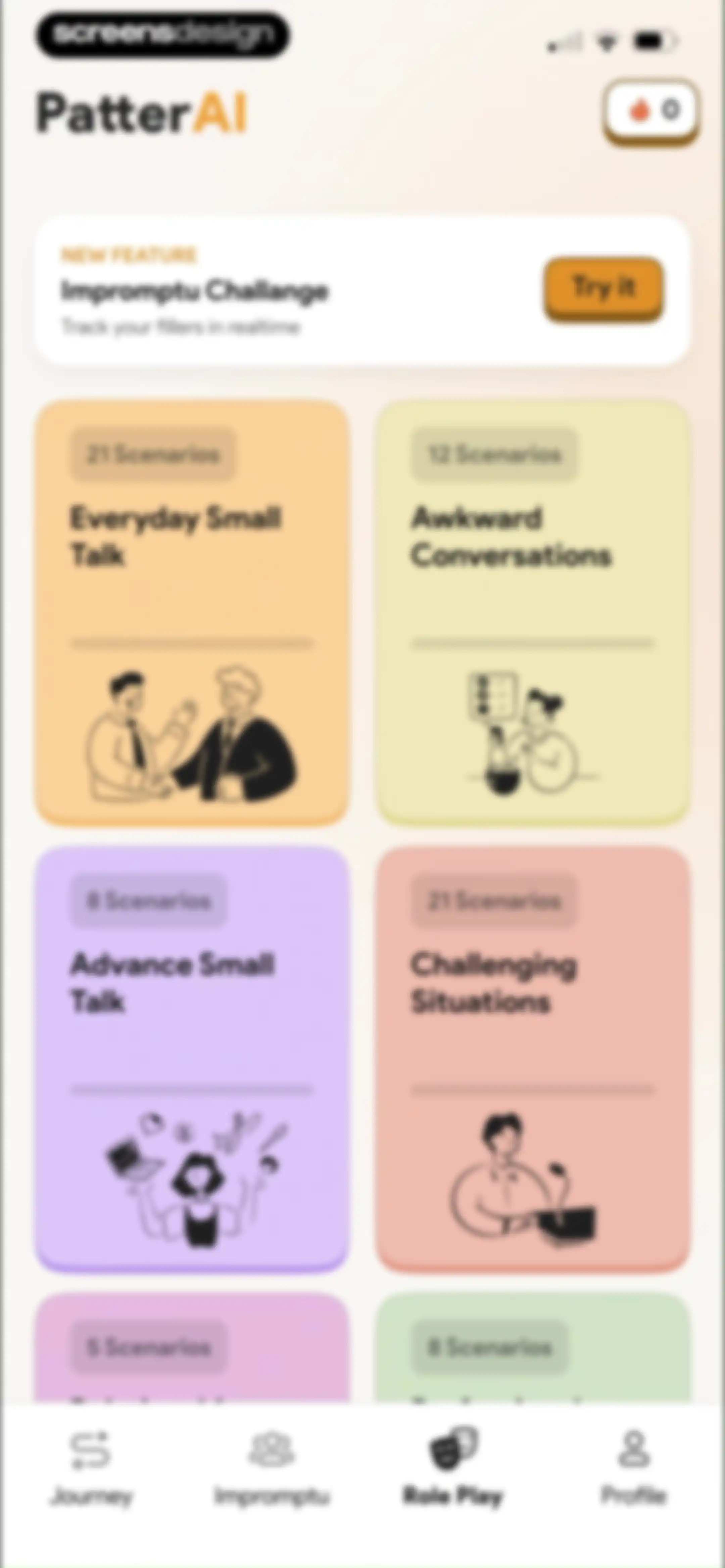 PatterAI: Communication Skills screen 108