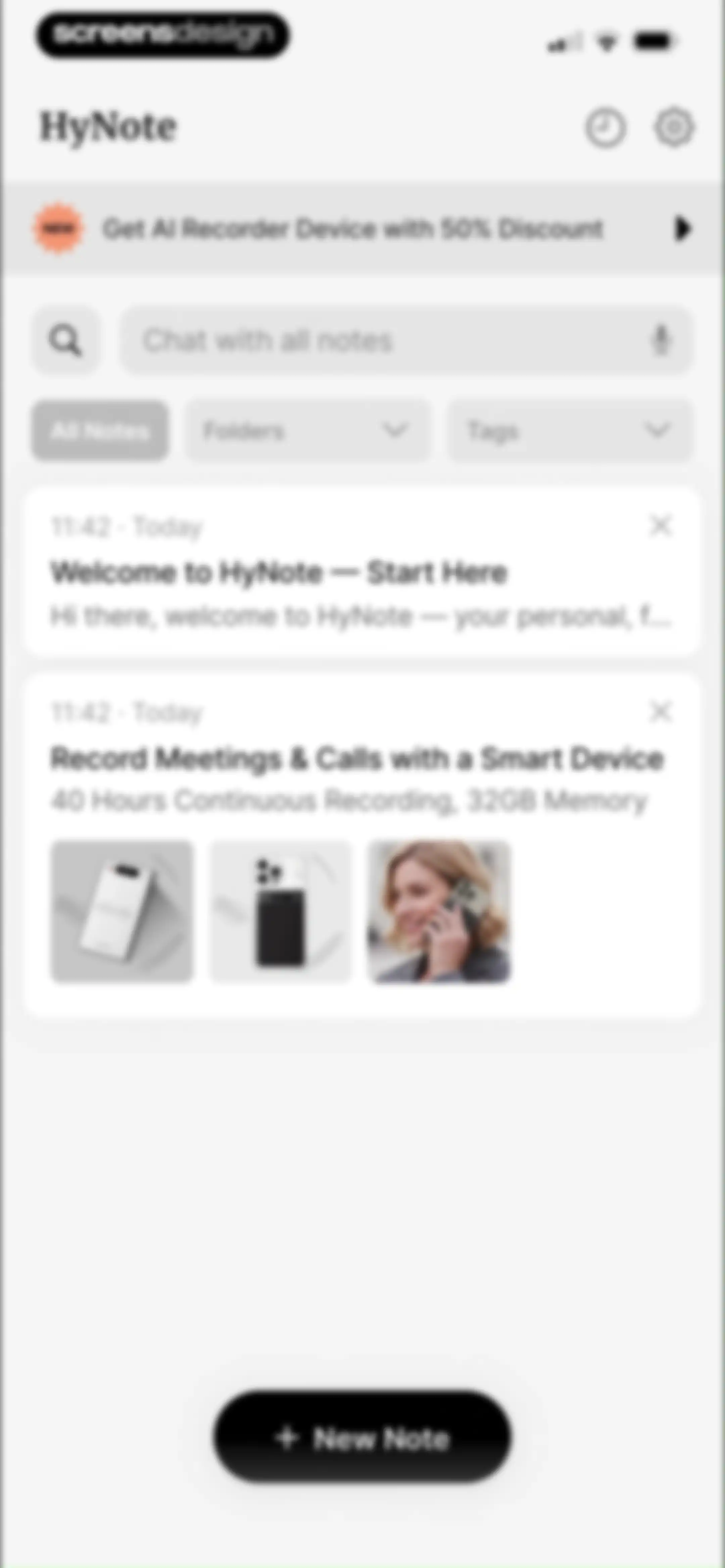 HyNote: AI Note Taker, Summary screen 17