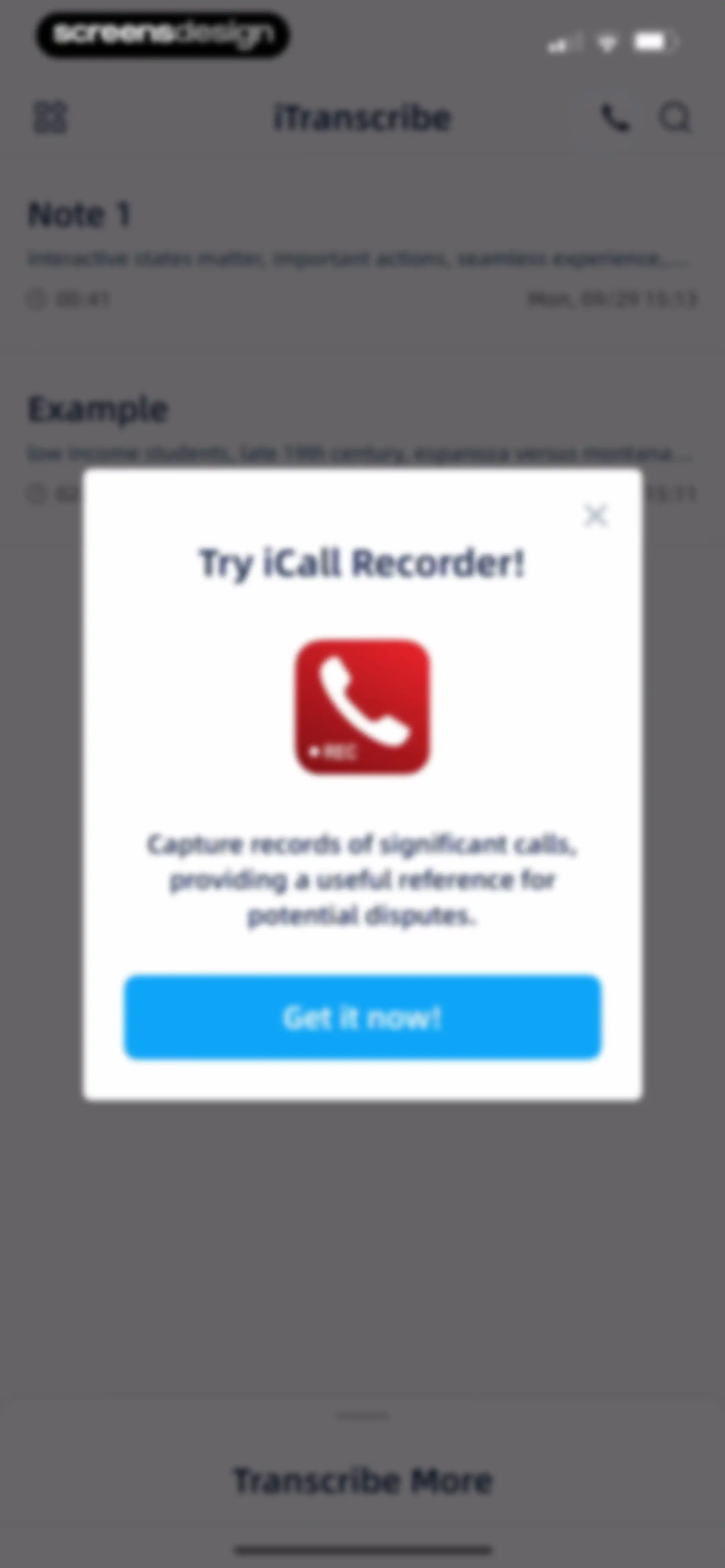 iTranscribe - Audio to Text screen 65