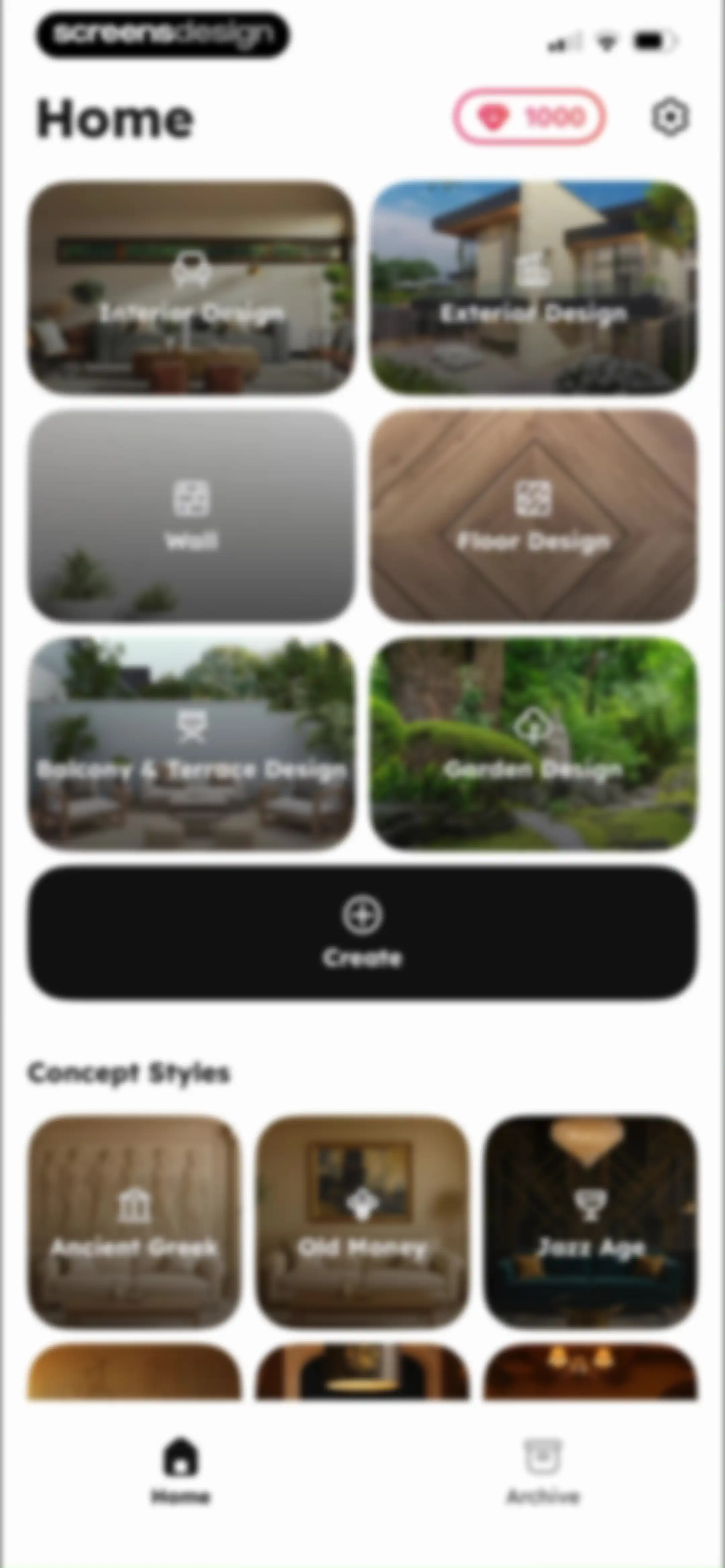 House AI: AI Room Design, Home screen 12
